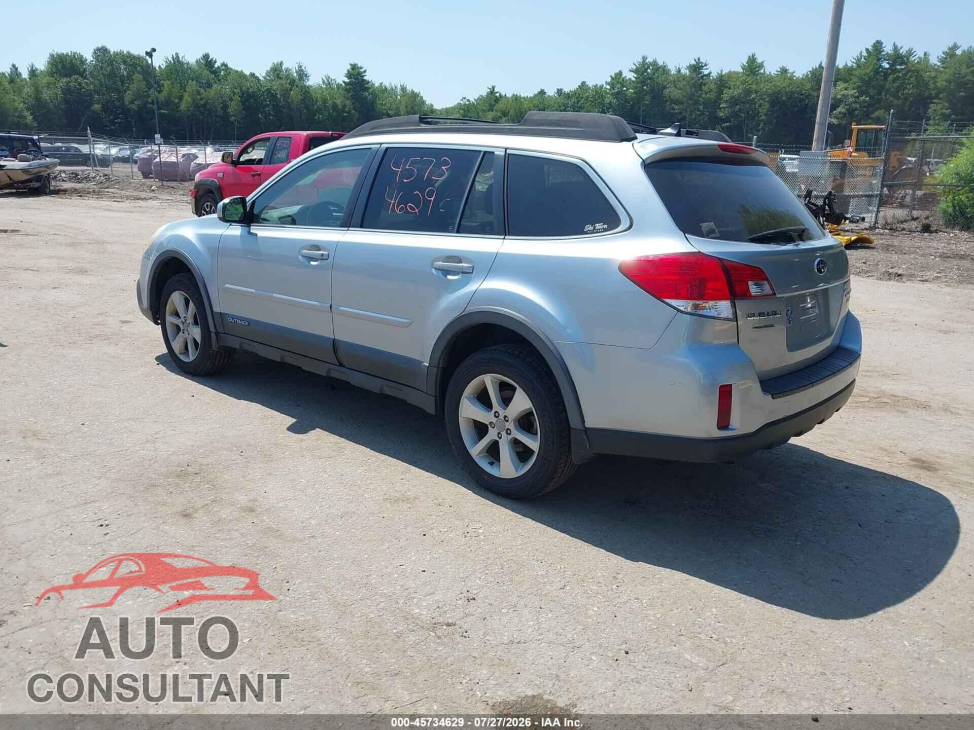 SUBARU OUTBACK 2014 - 4S4BRBCC7E3322829