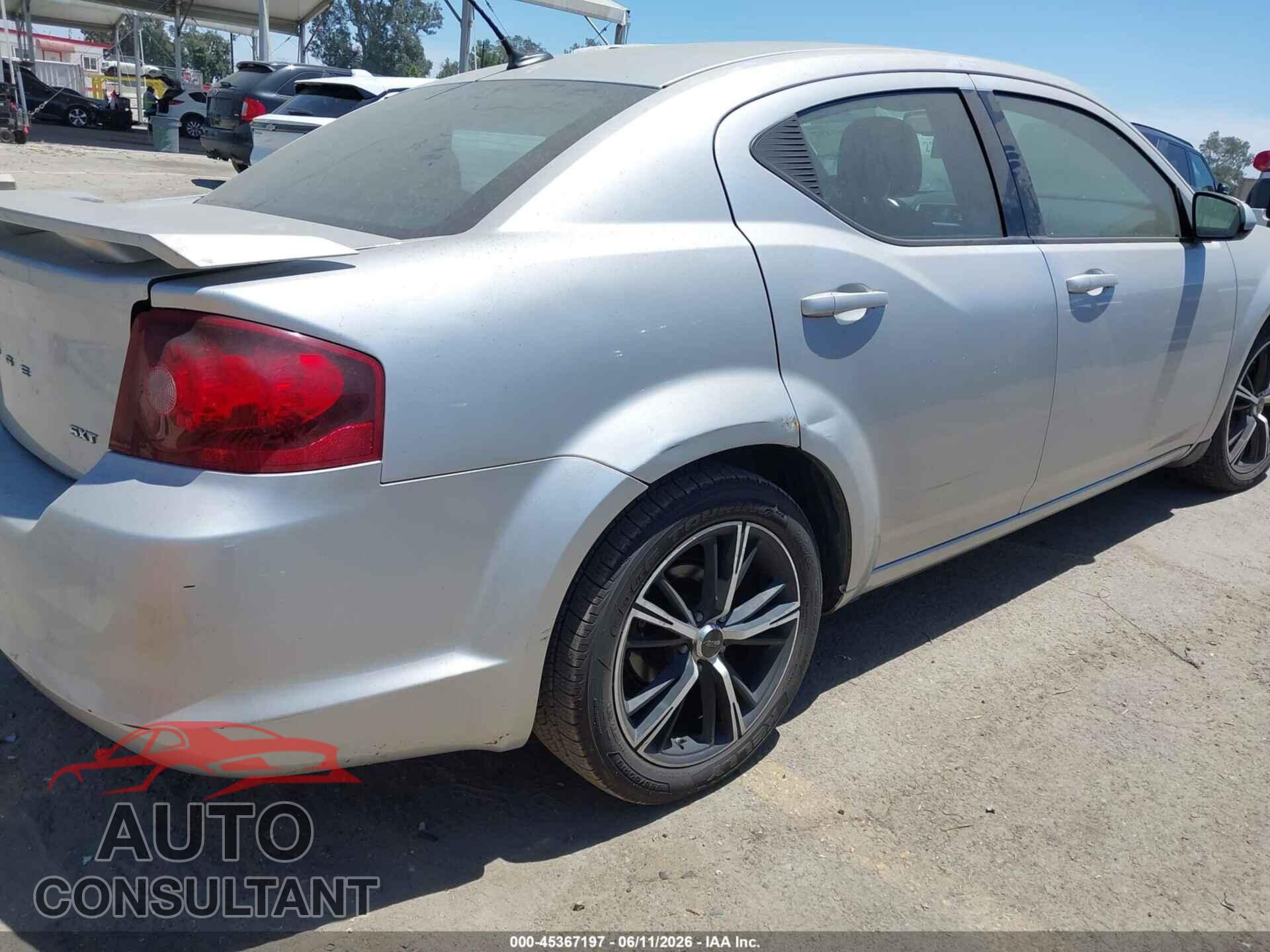 DODGE AVENGER 2012 - 1C3CDZEG3CN290838