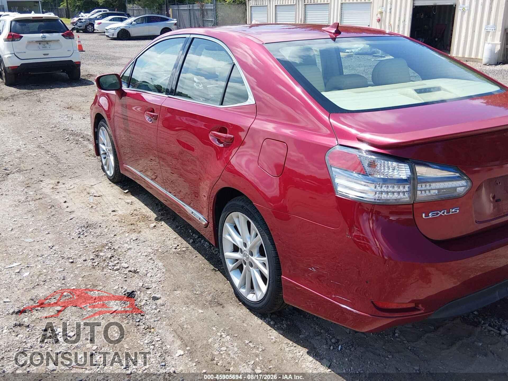 LEXUS HS 250H 2010 - JTHBB1BA2A2017420