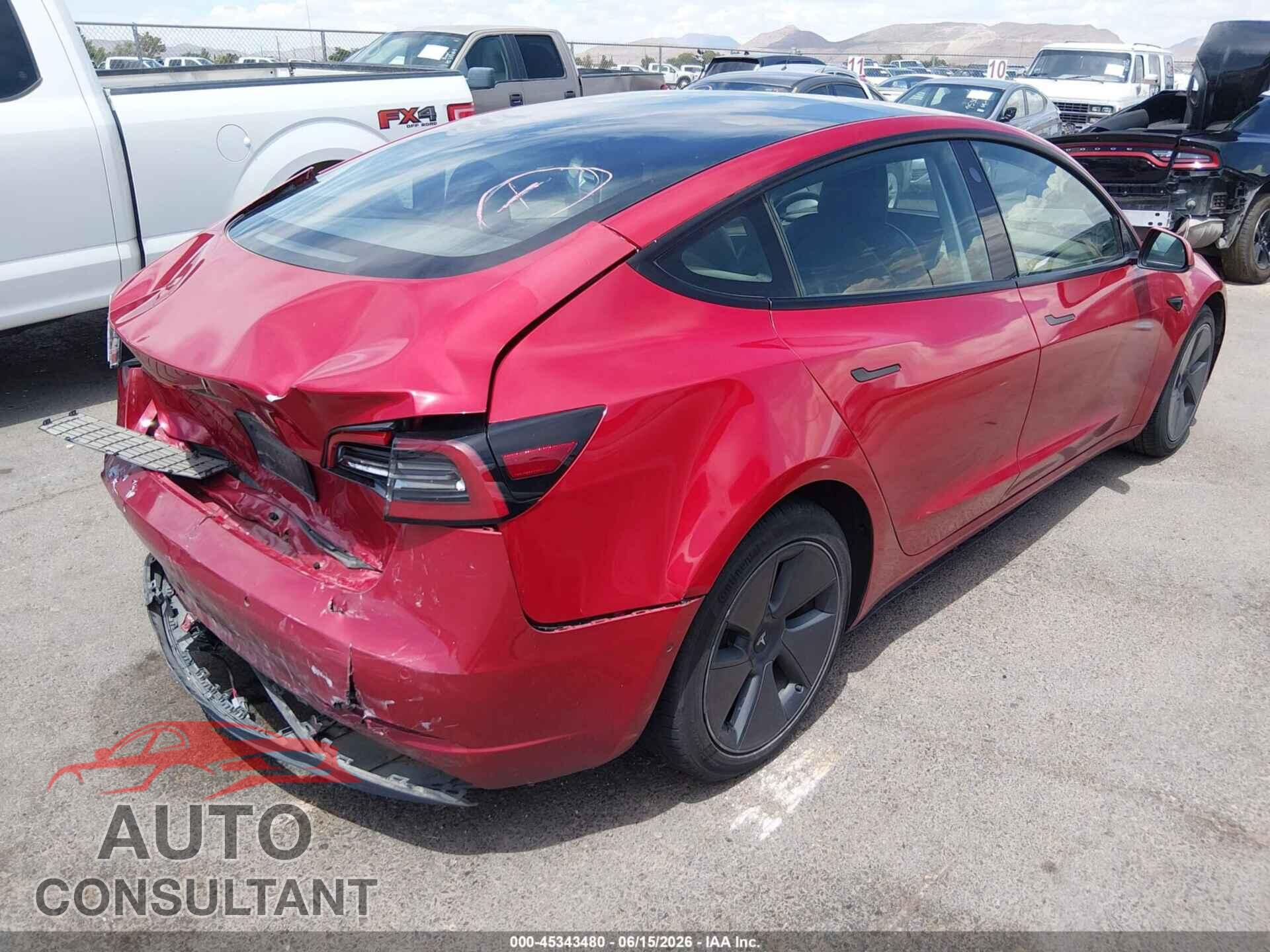 TESLA MODEL 3 2022 - 5YJ3E1EA2NF190656