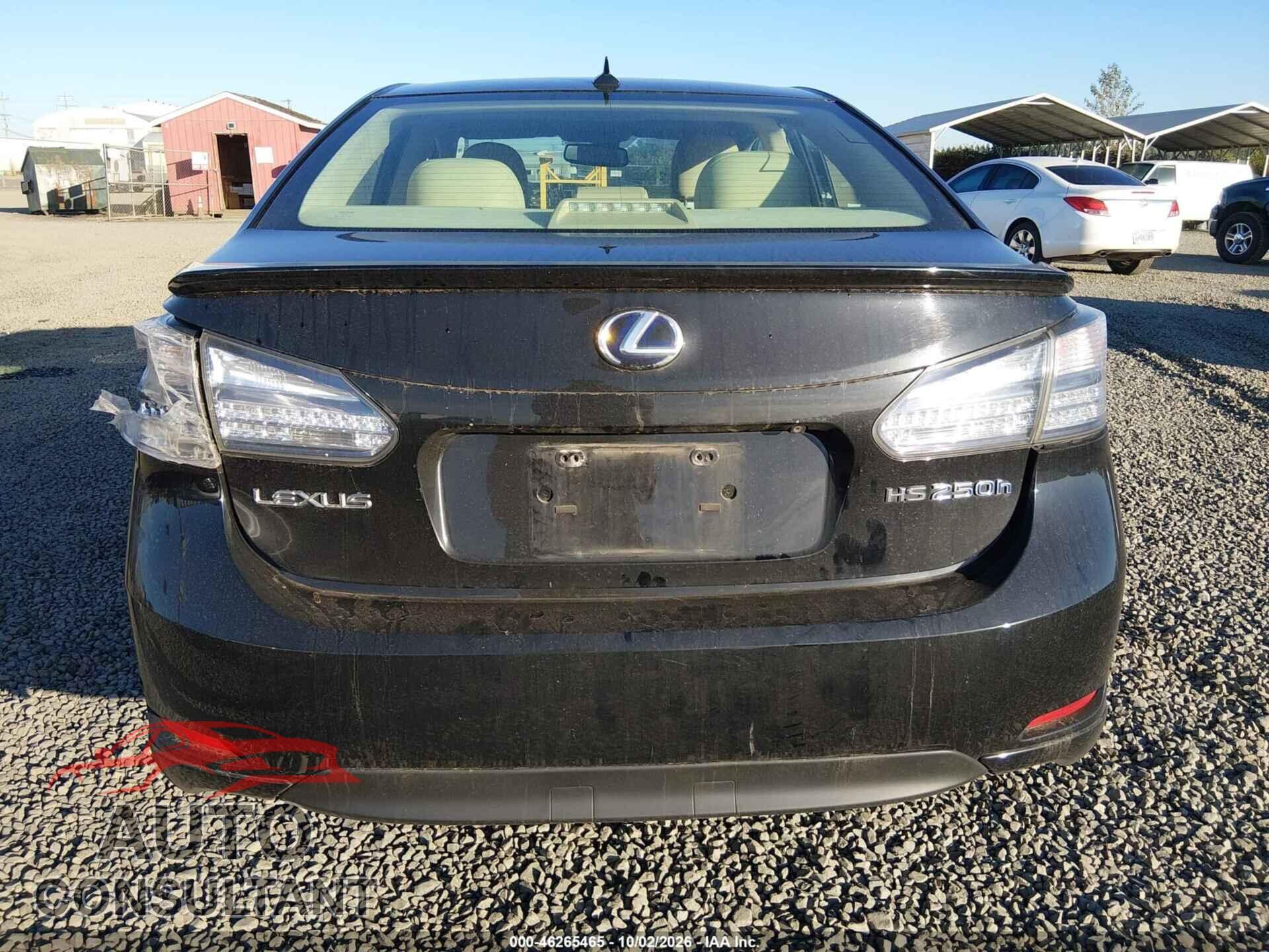 LEXUS HS 250H 2010 - JTHBB1BA8A2021889