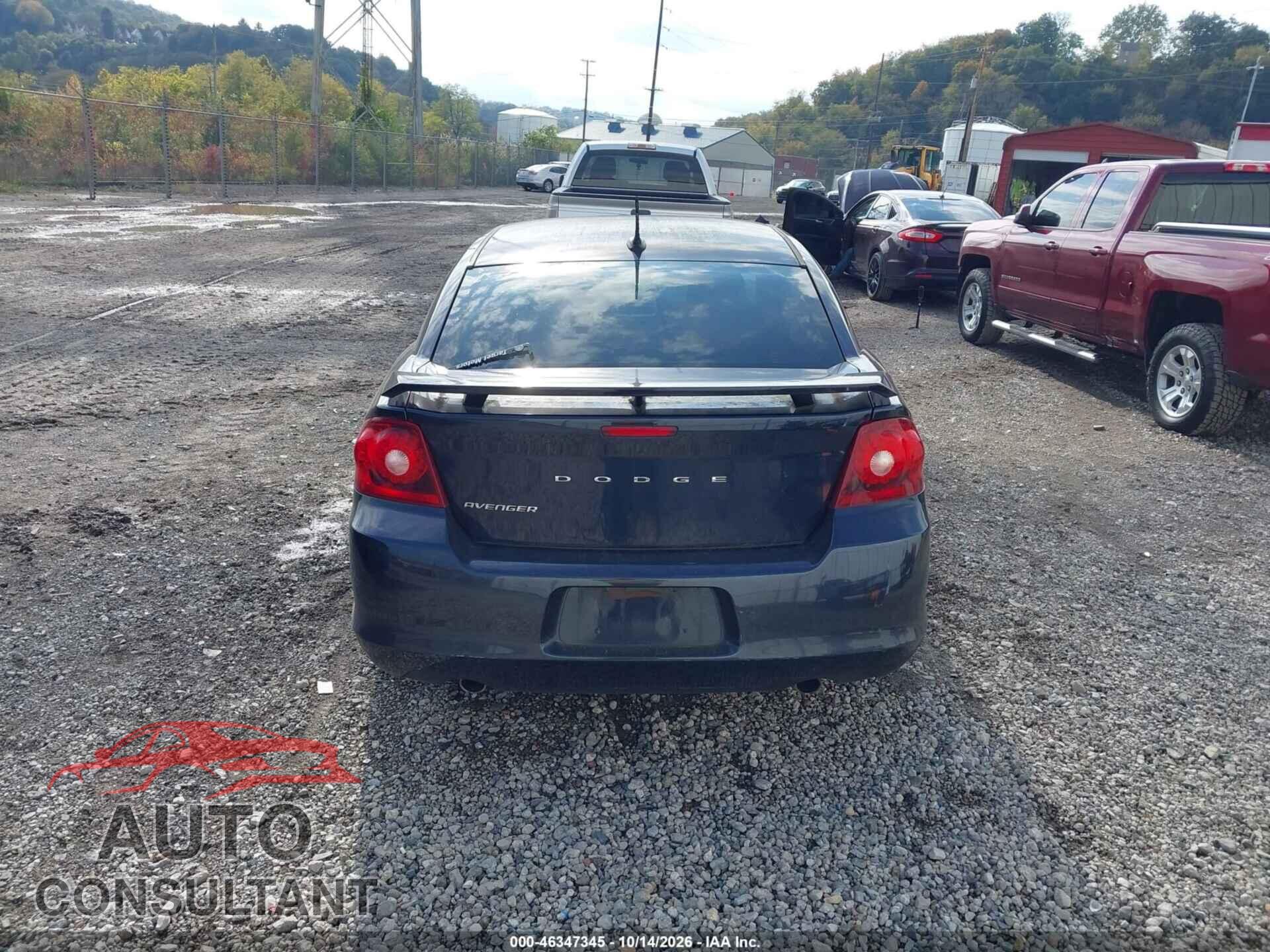 DODGE AVENGER 2012 - 1C3CDZAG8CN261003