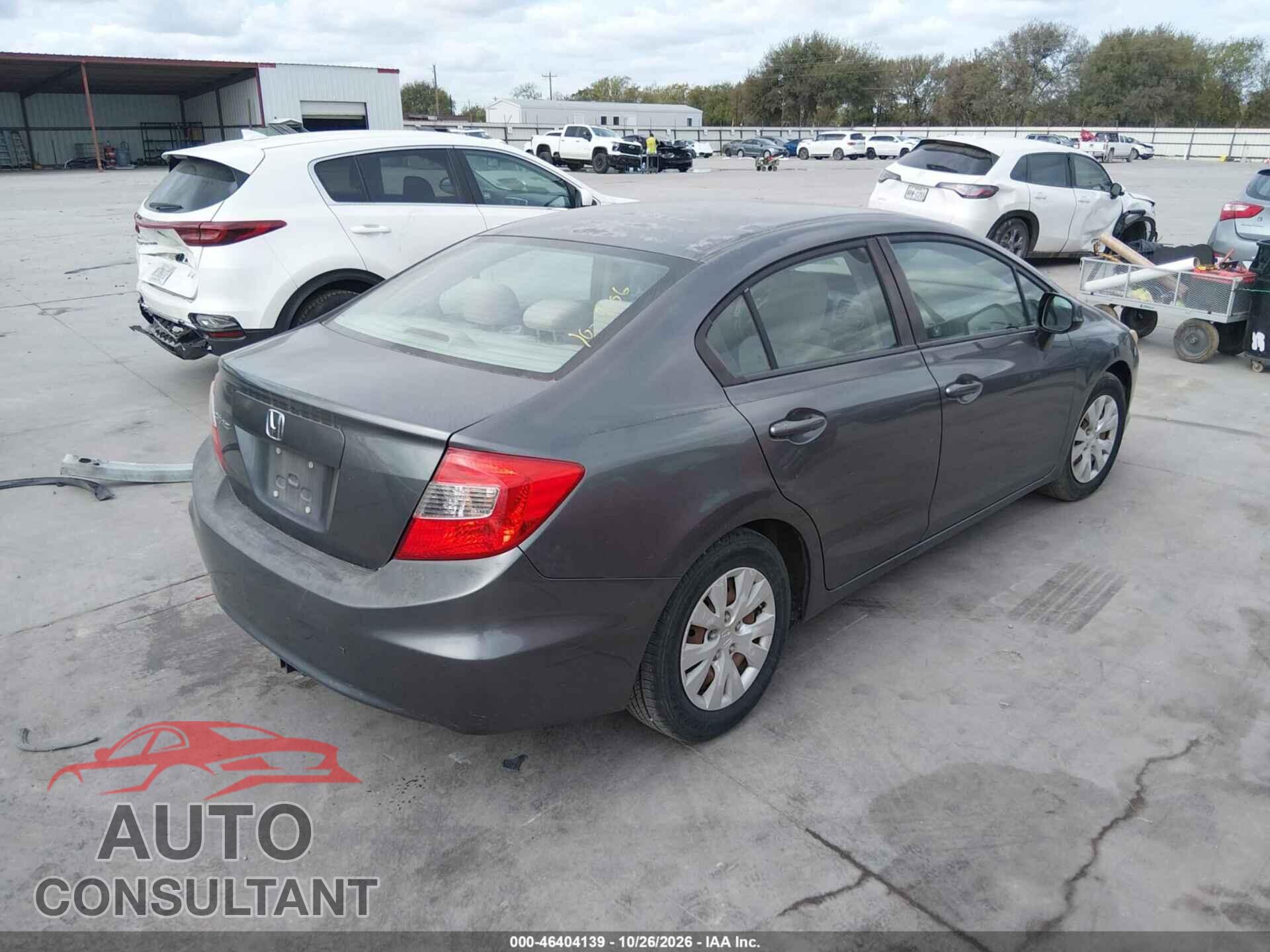 HONDA CIVIC 2012 - 19XFB2F54CE056831