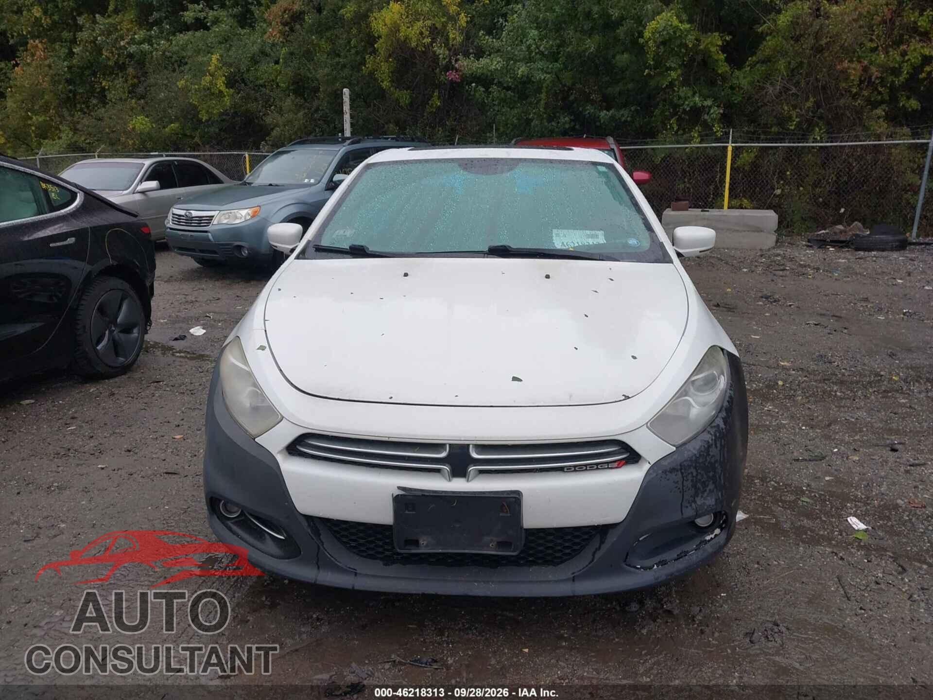 DODGE DART 2015 - 1C3CDFCB4FD346155