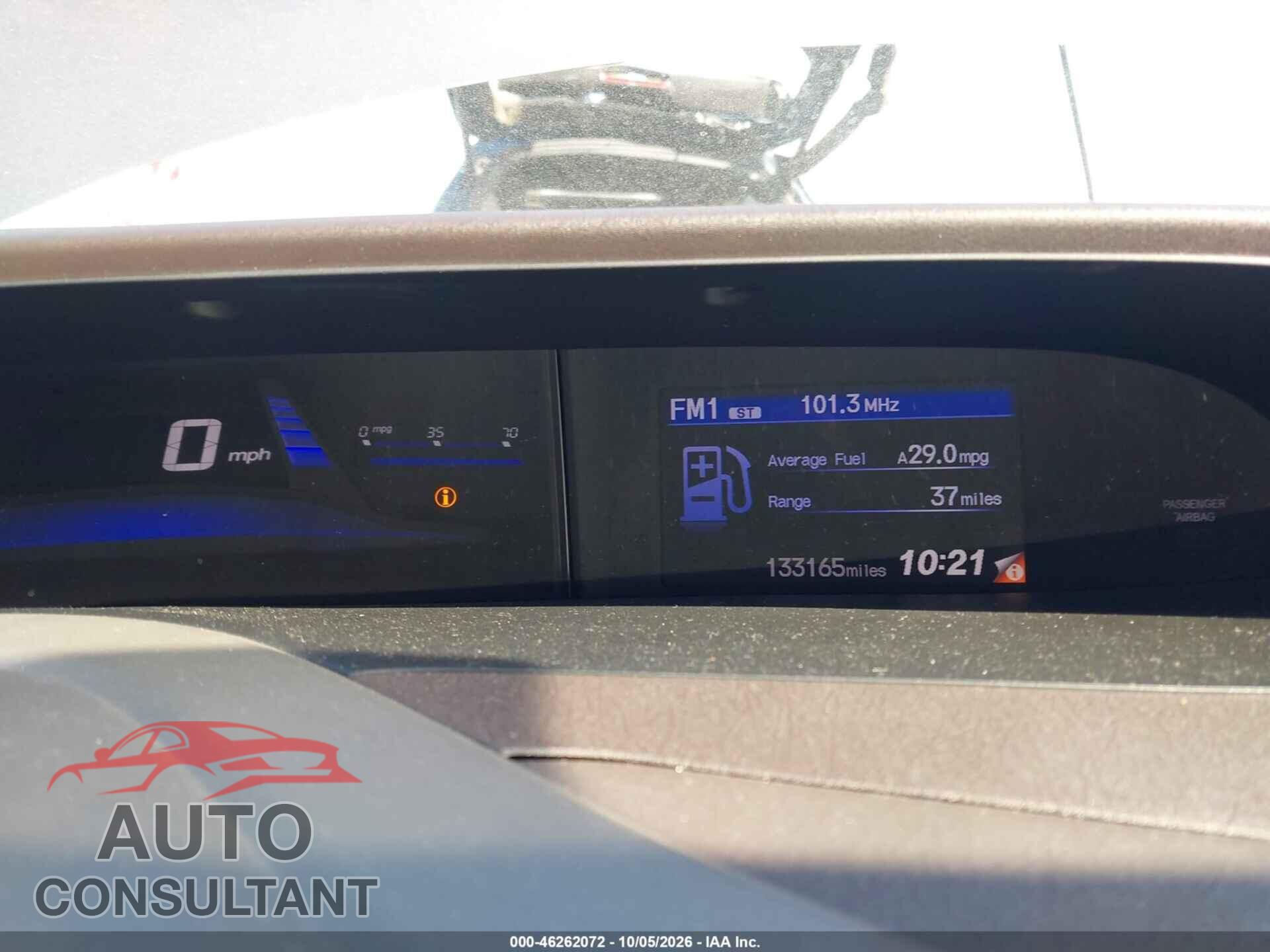 HONDA CIVIC 2012 - 19XFB2F55CE310384