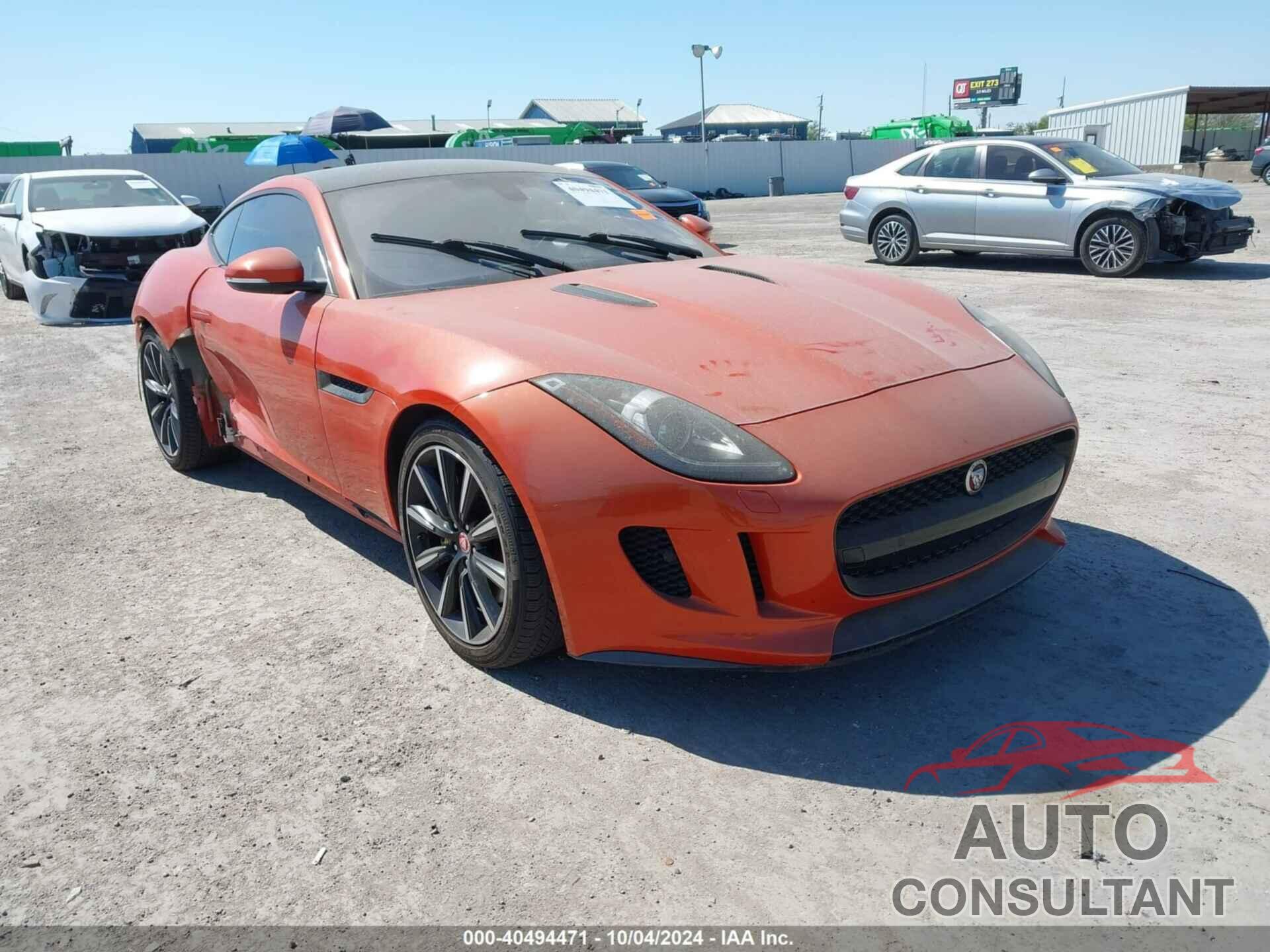JAGUAR F-TYPE 2017 - SAJWA6AT1H8K38568