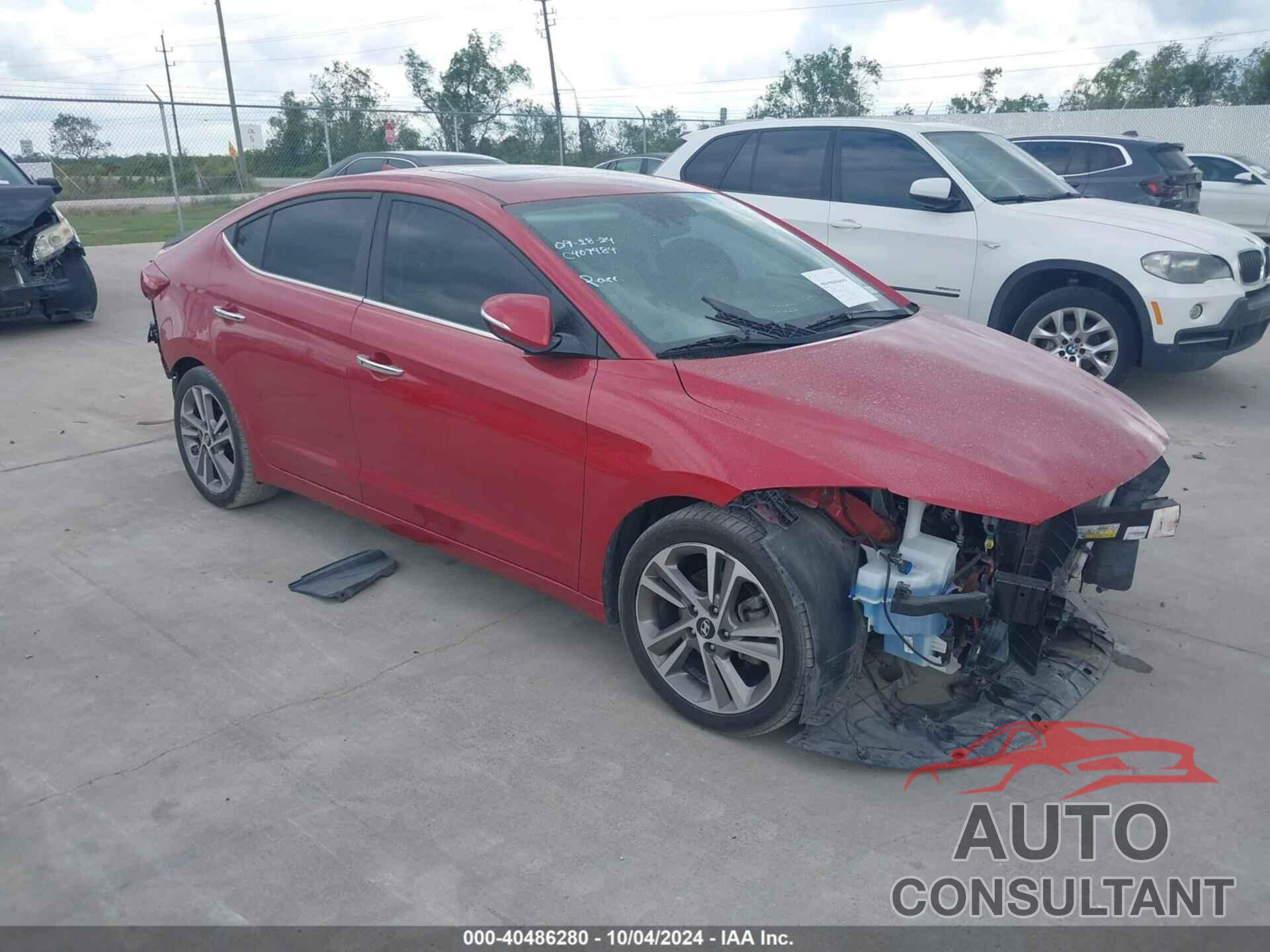 HYUNDAI ELANTRA 2017 - 5NPD84LF5HH070836