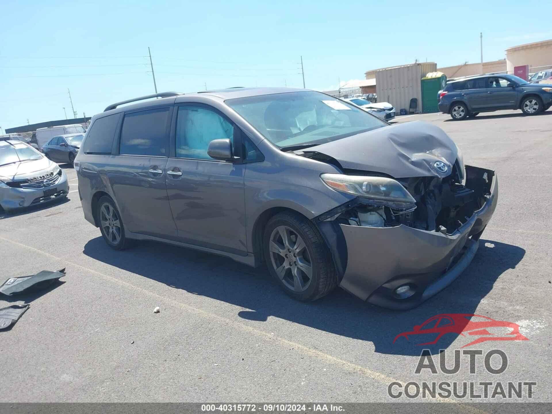 TOYOTA SIENNA 2017 - 5TDXZ3DC2HS839263