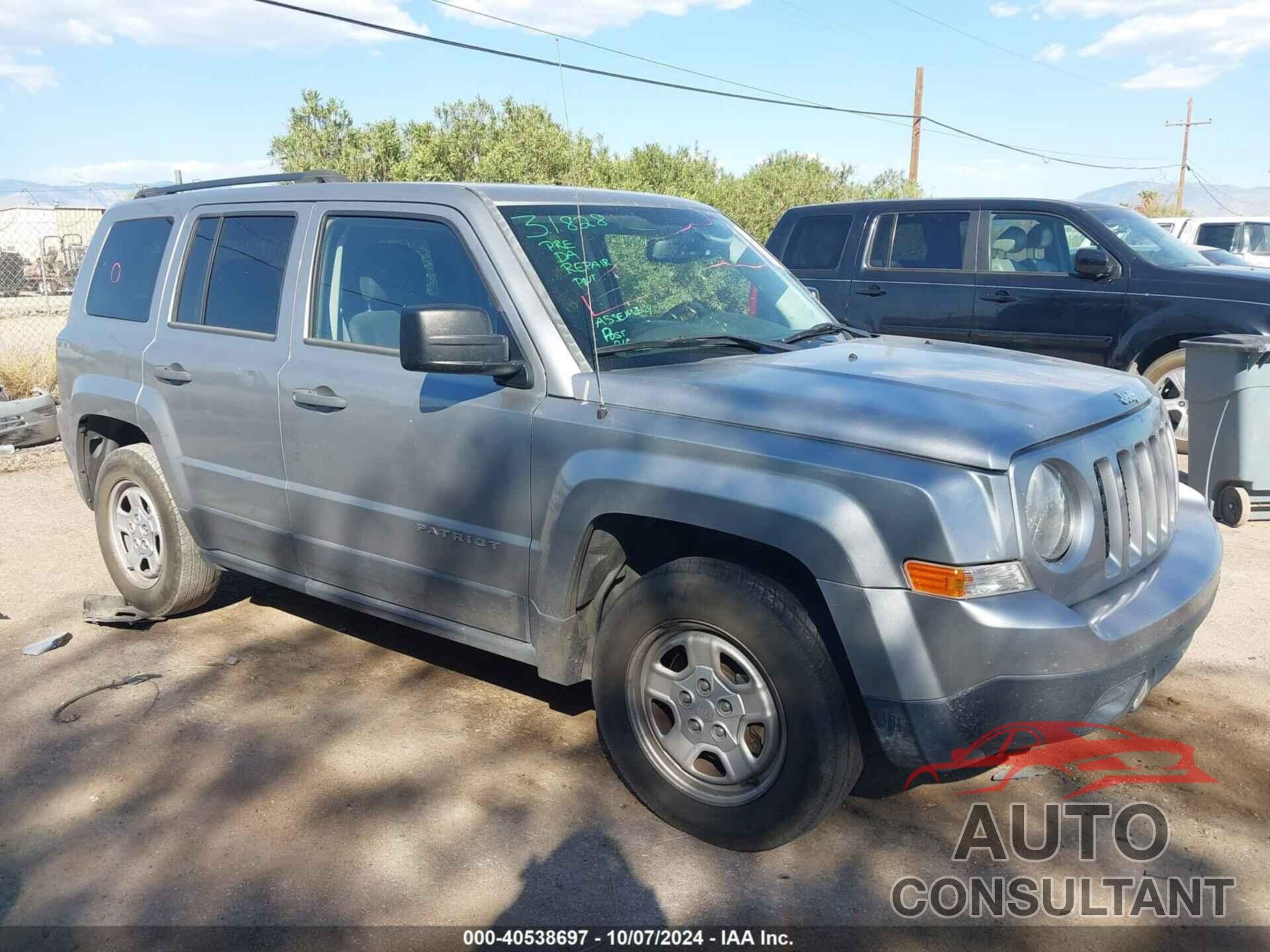 JEEP PATRIOT 2016 - 1C4NJPBA4GD514289