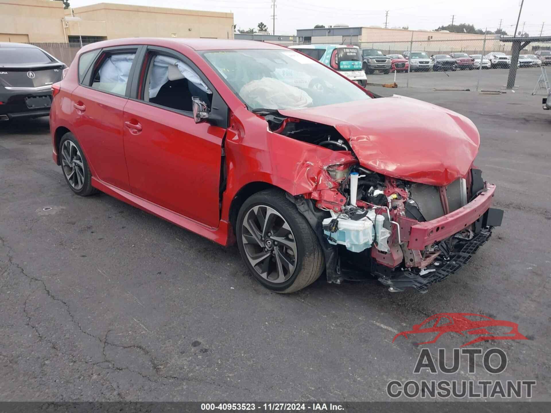 TOYOTA COROLLA IM 2017 - JTNKARJE1HJ548966