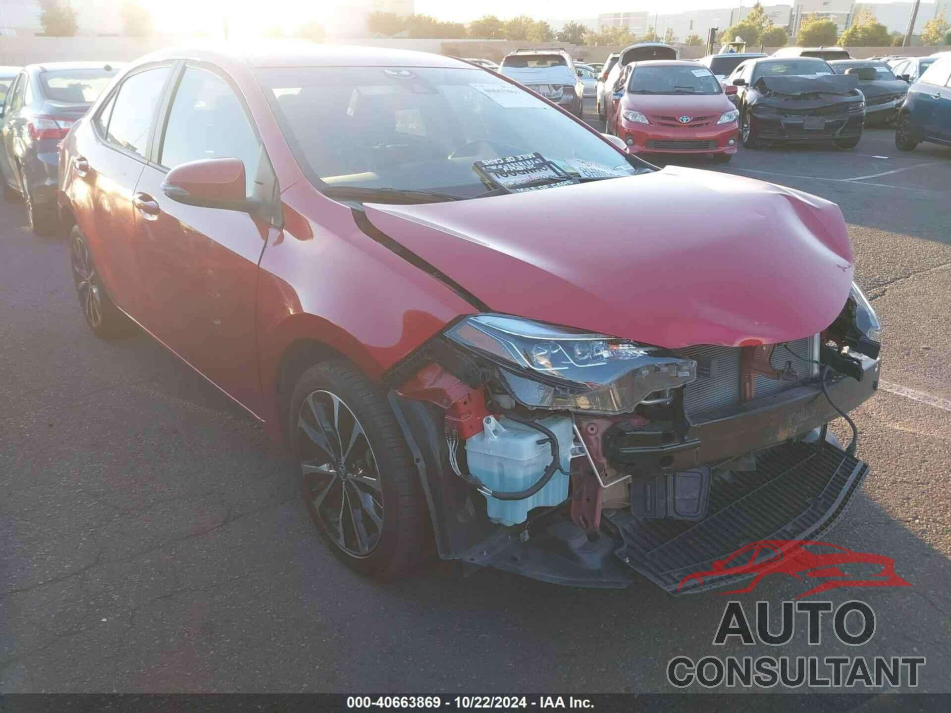 TOYOTA COROLLA 2019 - 5YFBURHE3KP921106