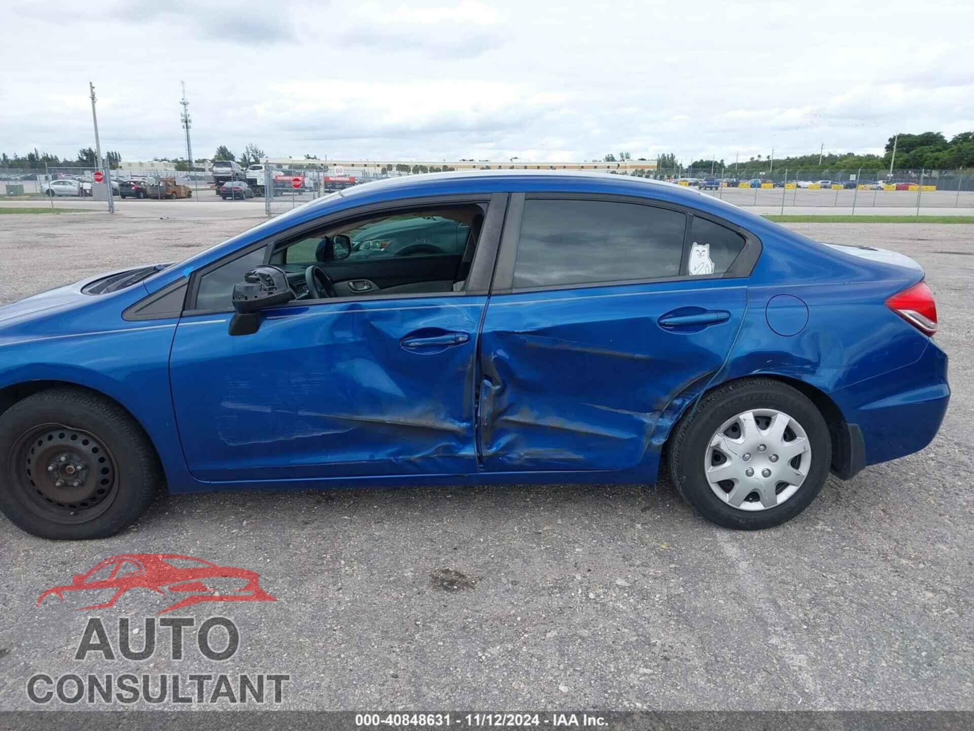 HONDA CIVIC 2013 - 19XFB2F59DE088336