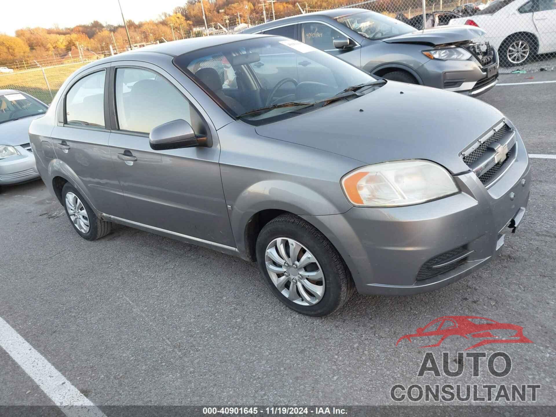 CHEVROLET AVEO 2009 - KL1TD56E29B354466