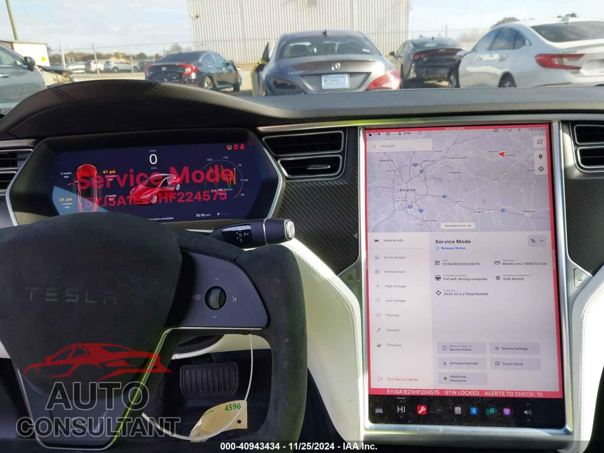 TESLA MODEL S 2017 - 5YJSA1E23HF224575