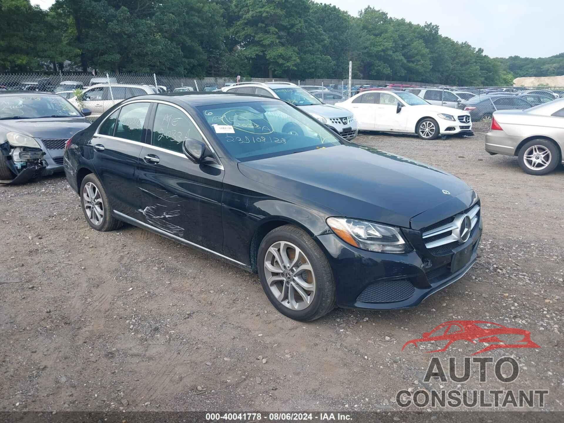 MERCEDES-BENZ C 300 2018 - 55SWF4KB0JU242528