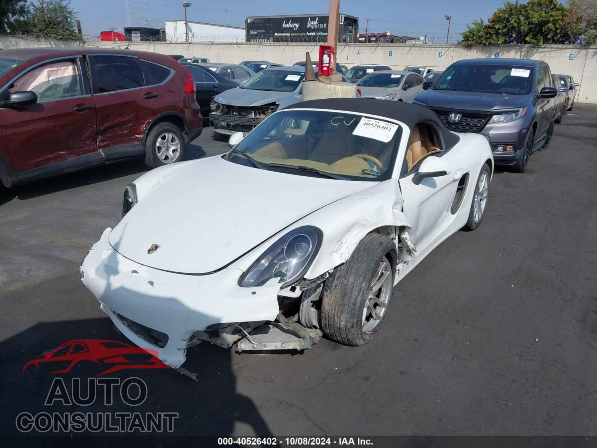 PORSCHE BOXSTER 2016 - WP0CA2A83GS120562