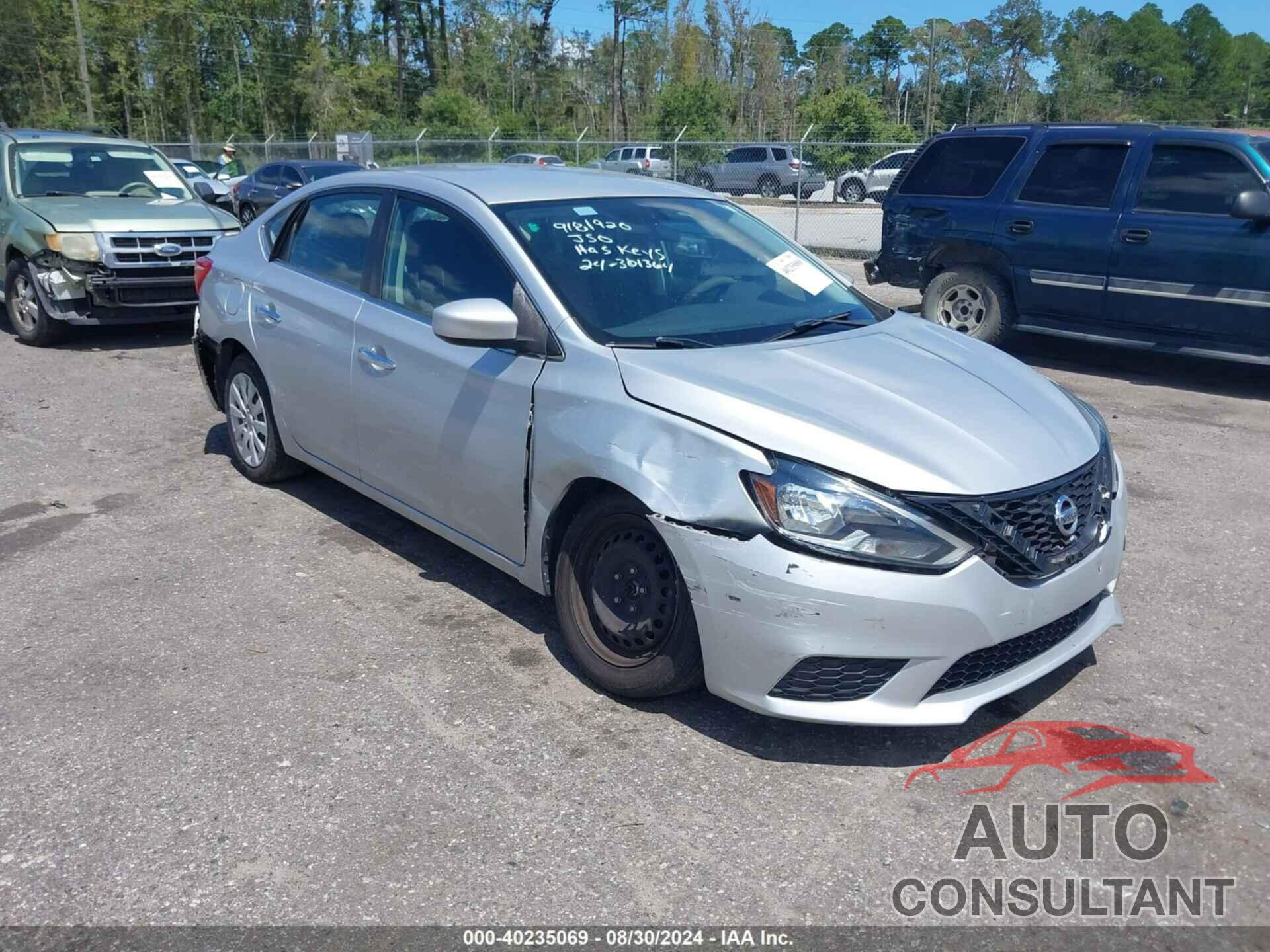 NISSAN SENTRA 2018 - 3N1AB7AP9JY310063