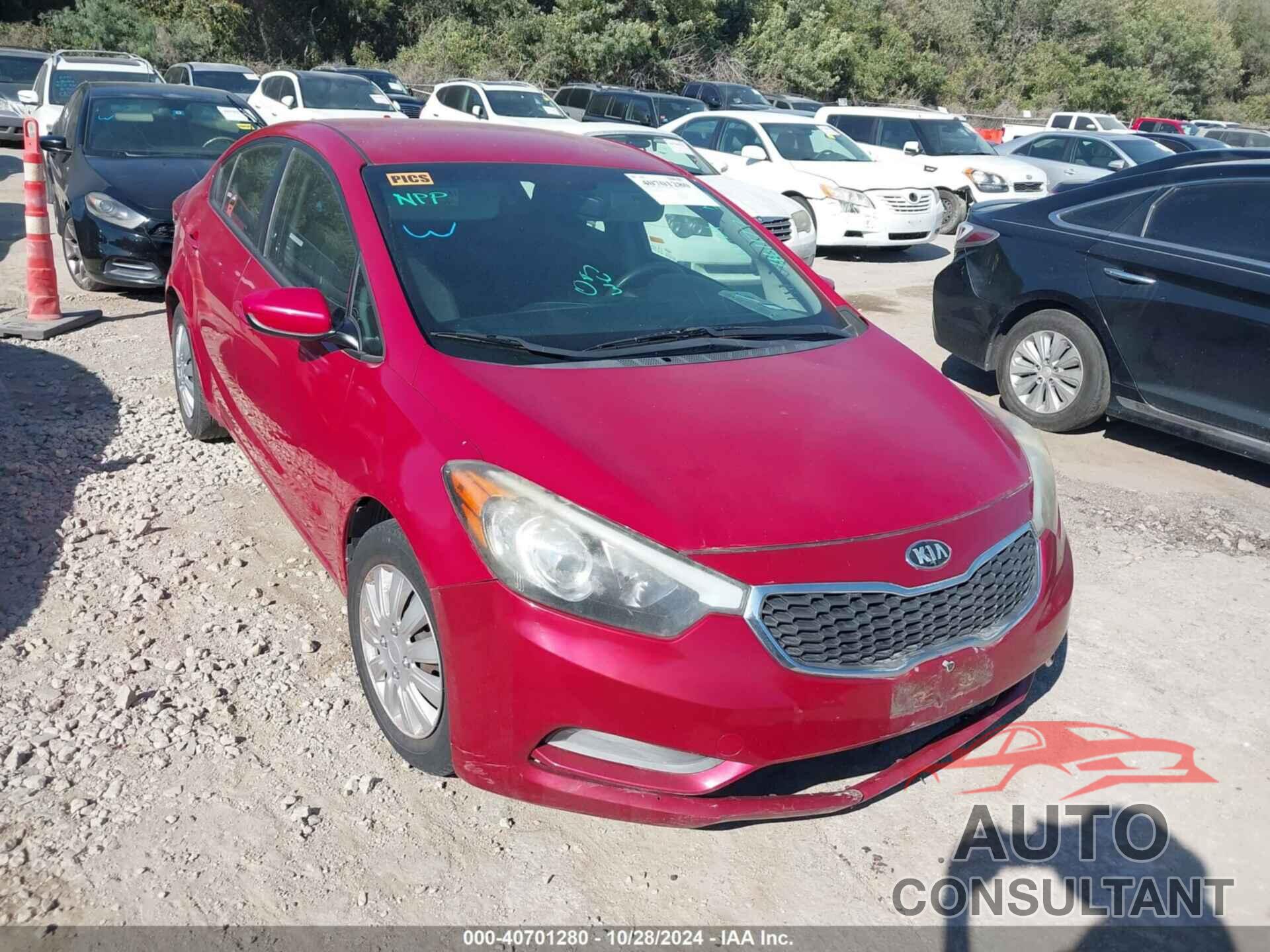 KIA FORTE 2016 - KNAFK4A66G5461177