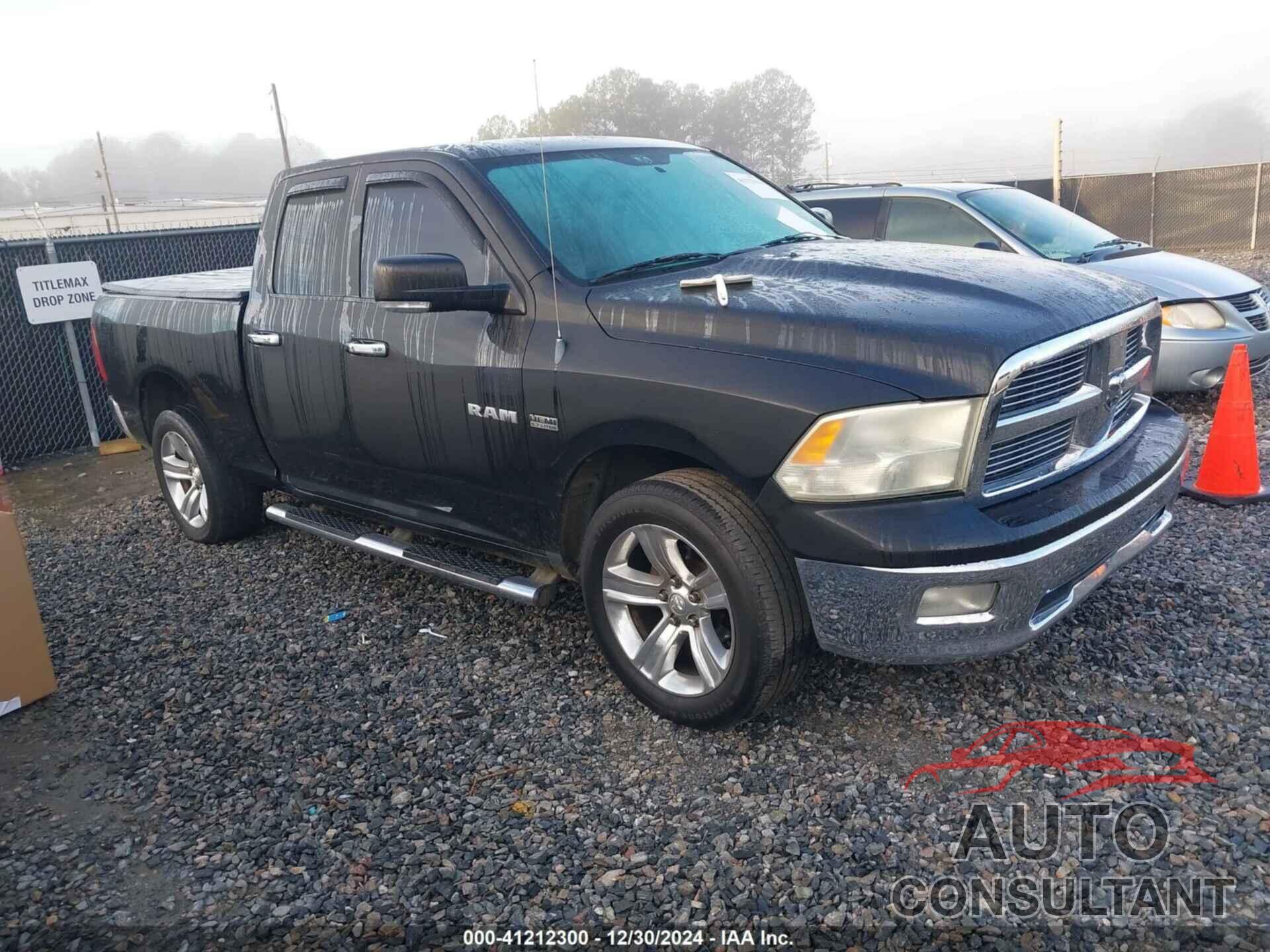 DODGE RAM 1500 2010 - 1D7RV1GT7AS180443