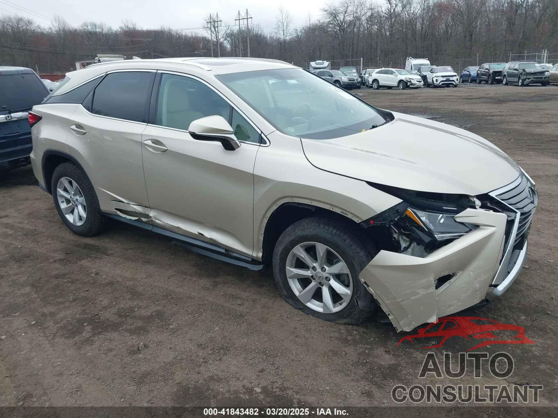 LEXUS RX 350 2016 - 2T2ZZMCA5GC016957