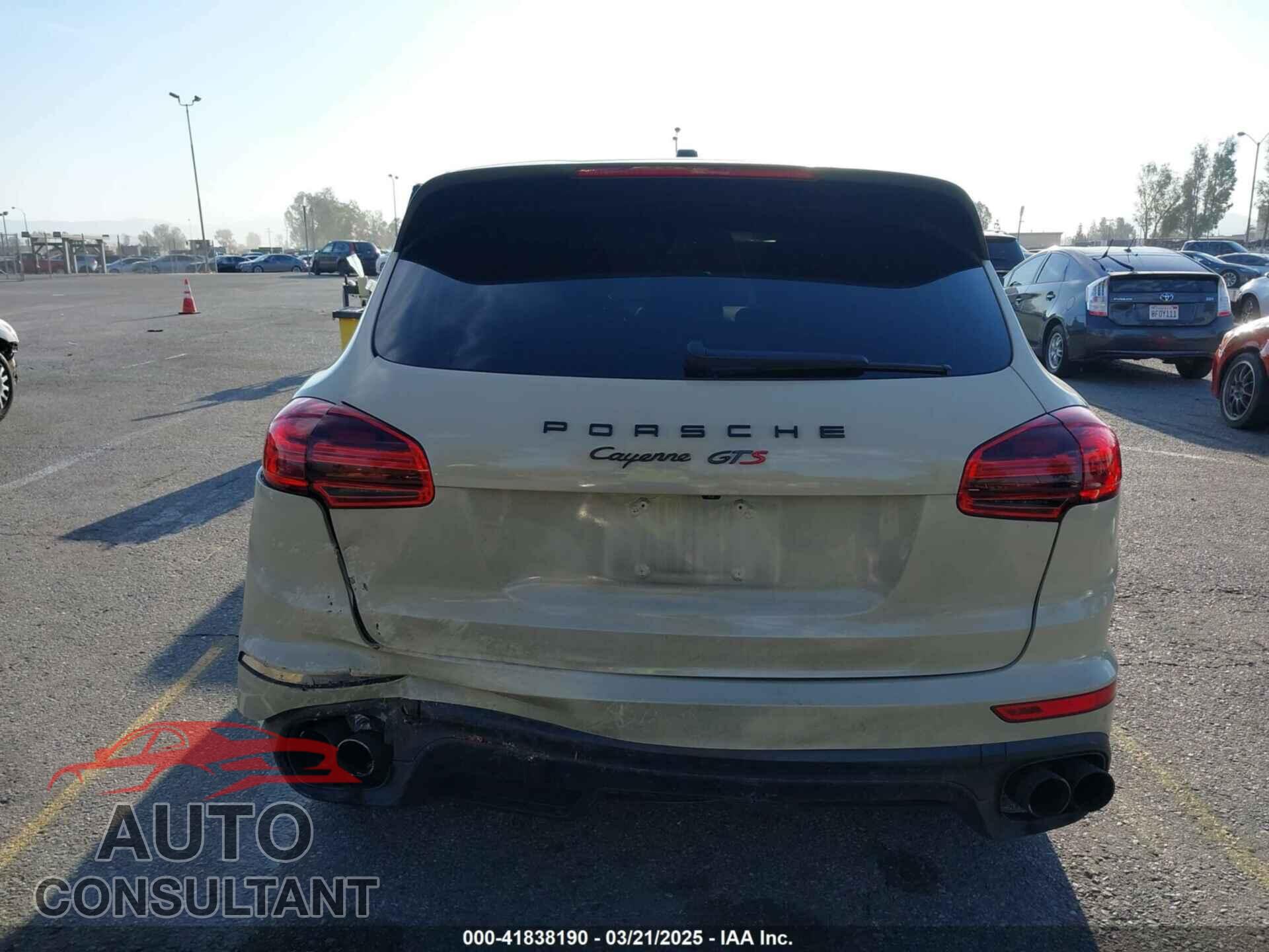 PORSCHE CAYENNE 2016 - WP1AB2A24GLA92778