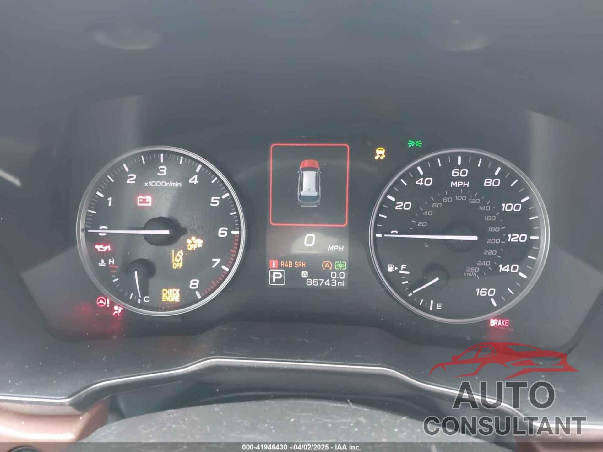 SUBARU OUTBACK 2020 - 4S4BTAPC7L3193140