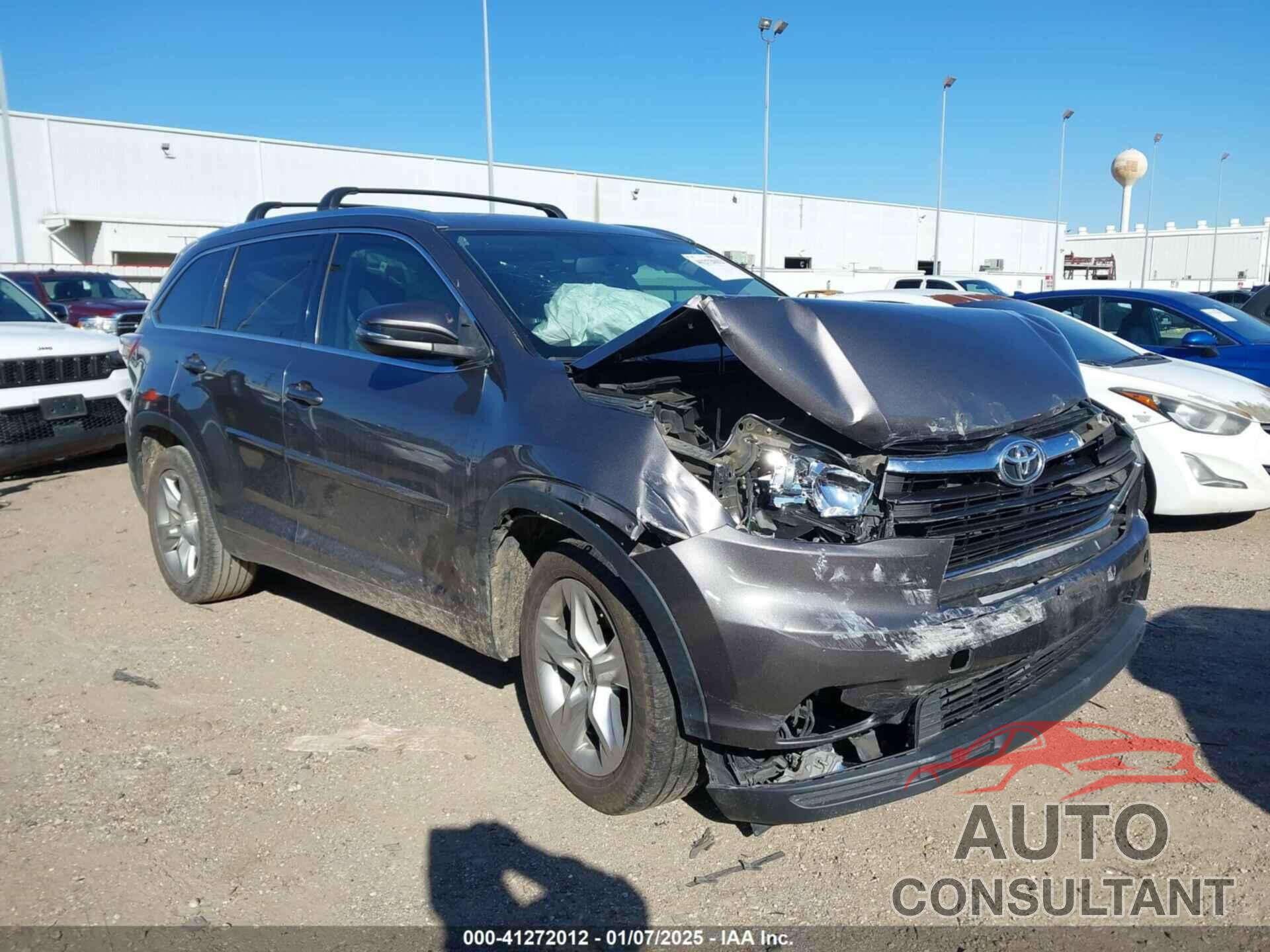 TOYOTA HIGHLANDER 2015 - 5TDYKRFH0FS067881