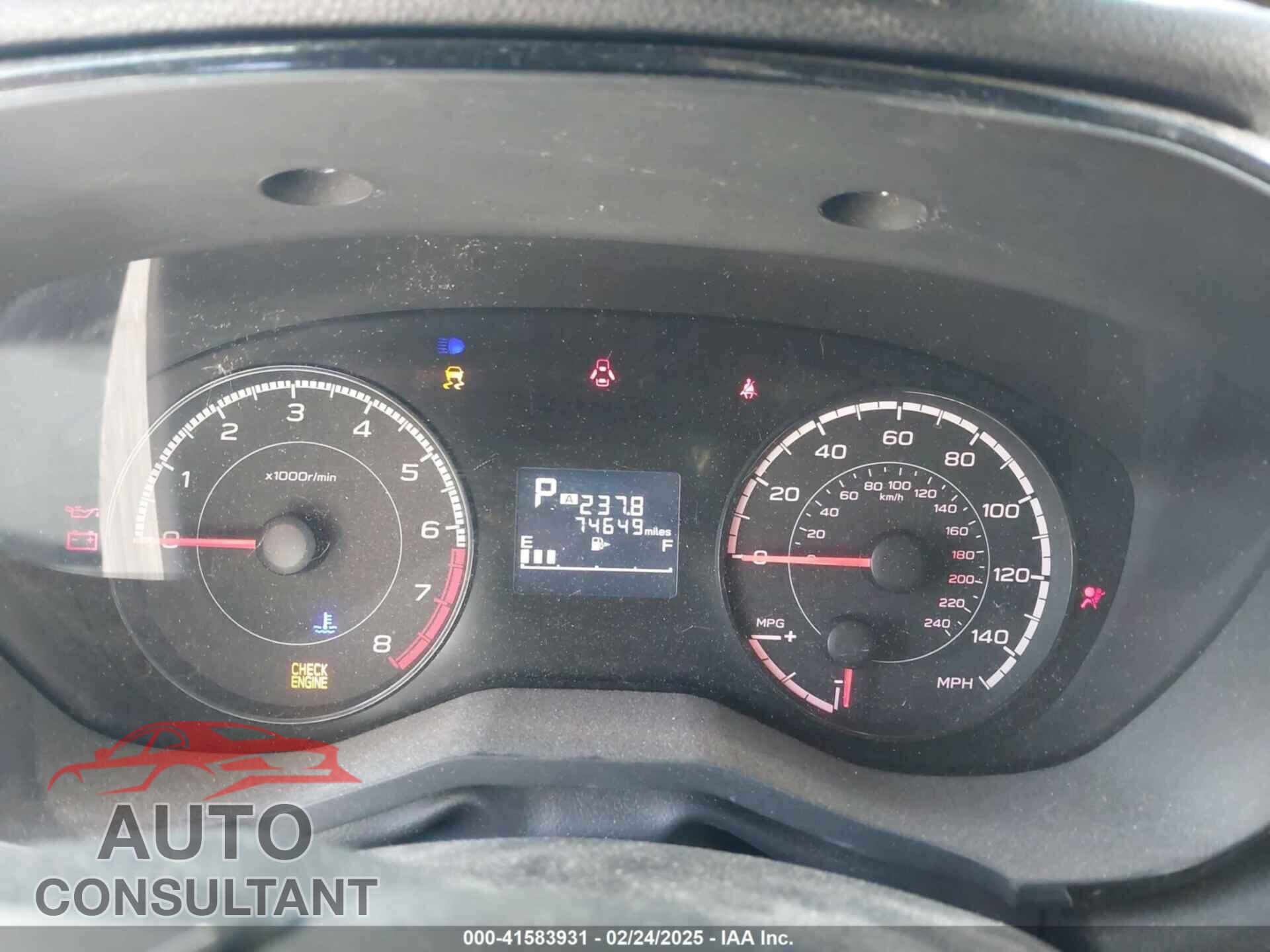 SUBARU IMPREZA 2019 - 4S3GTAA66K3703473