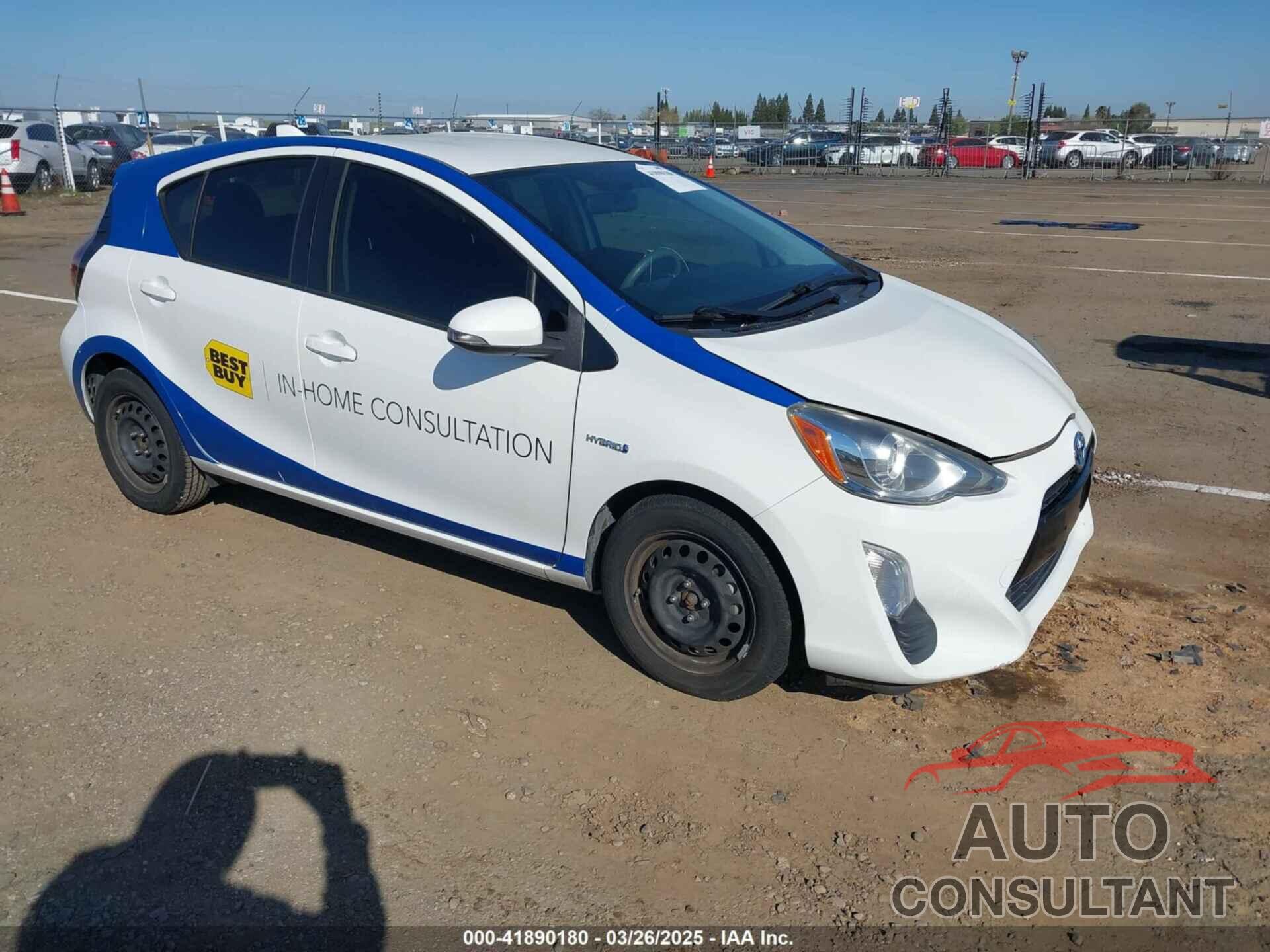 TOYOTA PRIUS C 2016 - JTDKDTB34G1121639