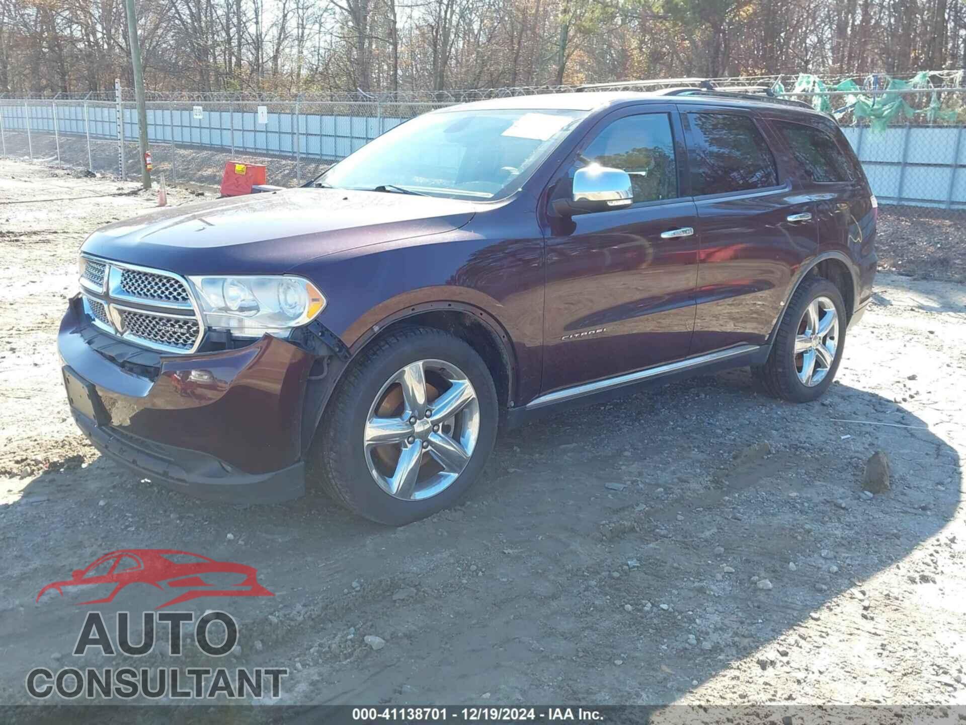 DODGE DURANGO 2012 - 1C4SDJETXCC192584