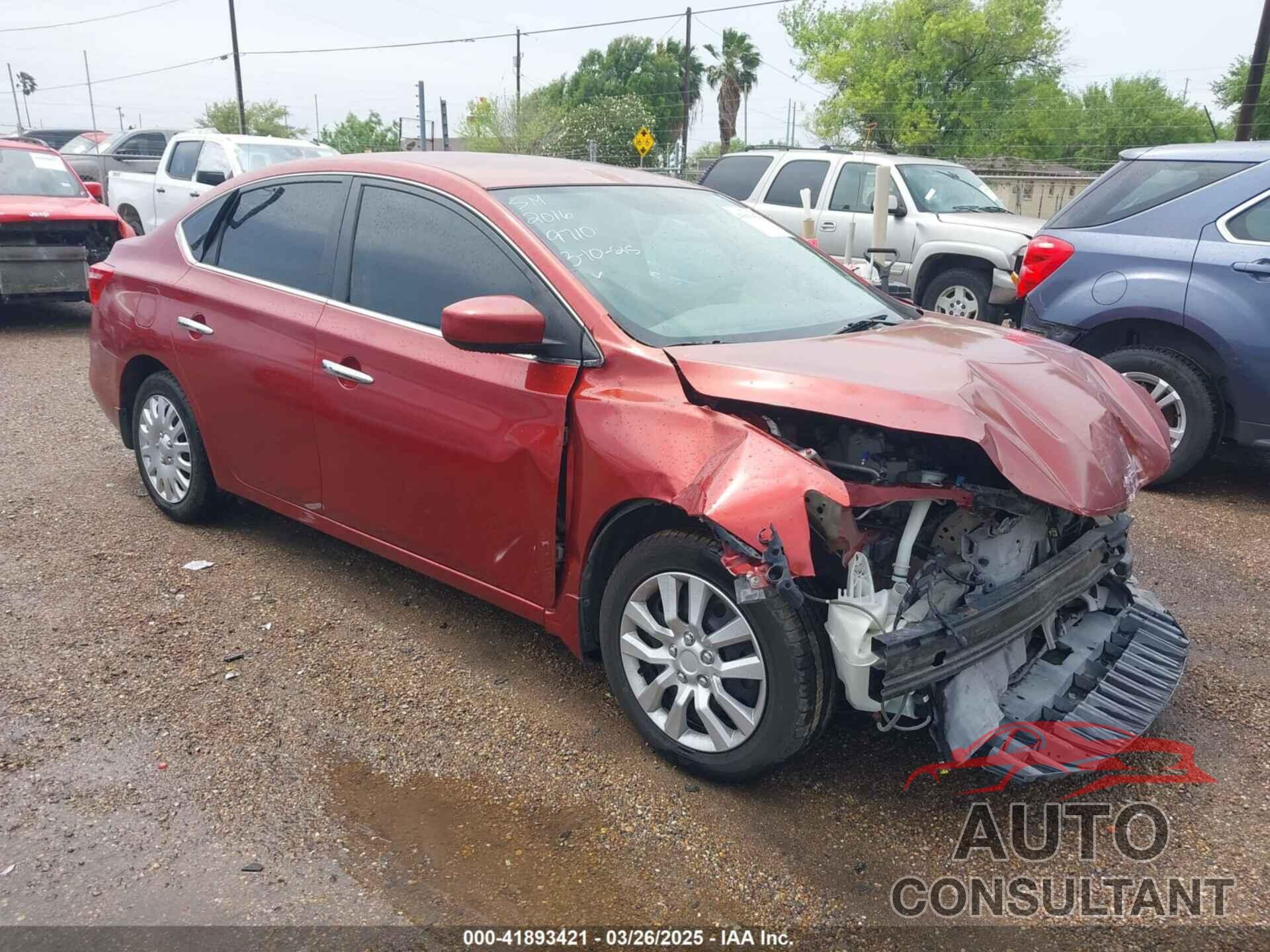 NISSAN SENTRA 2016 - 3N1AB7AP1GY279710