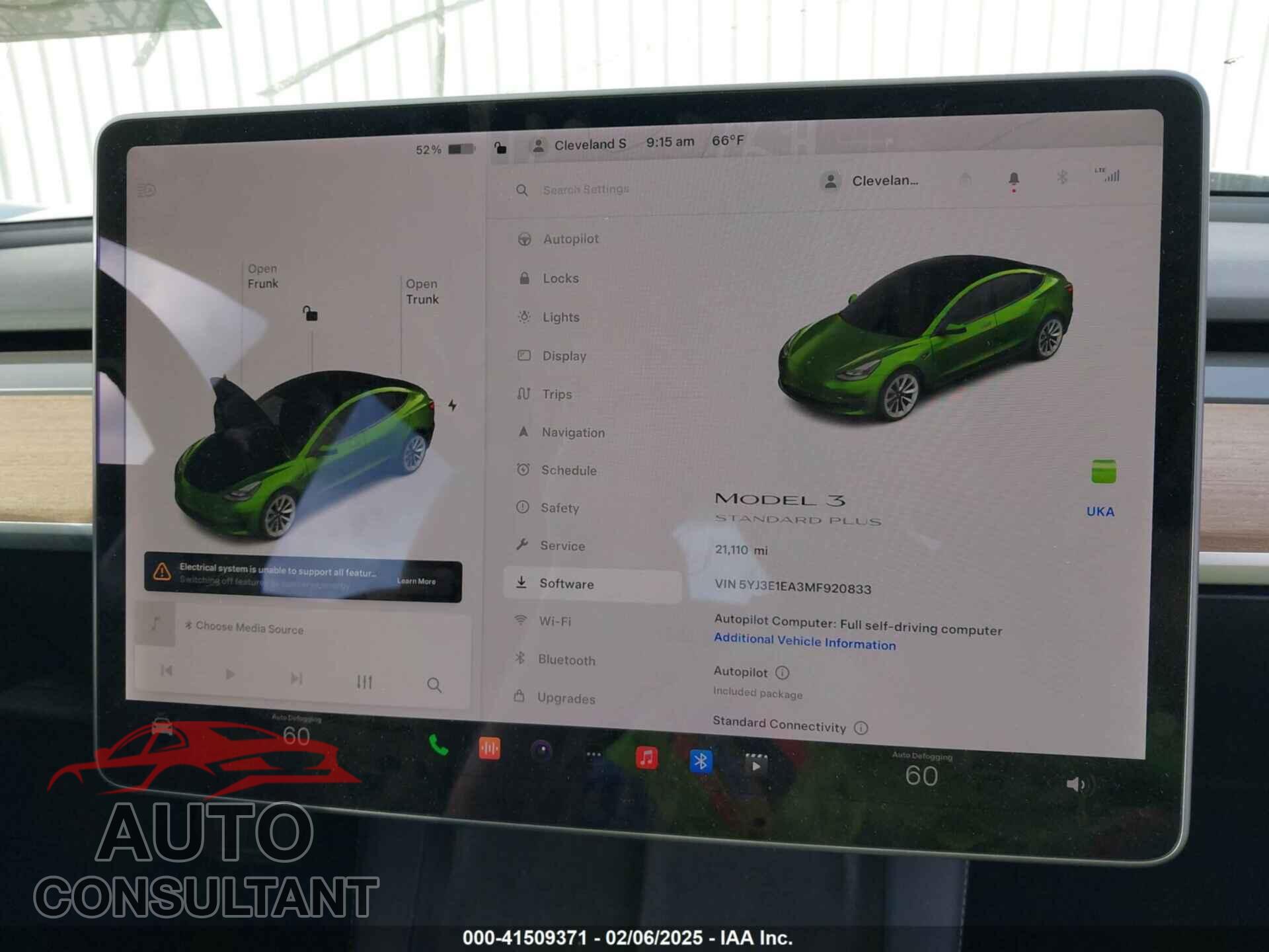 TESLA MODEL 3 2021 - 5YJ3E1EA3MF920833