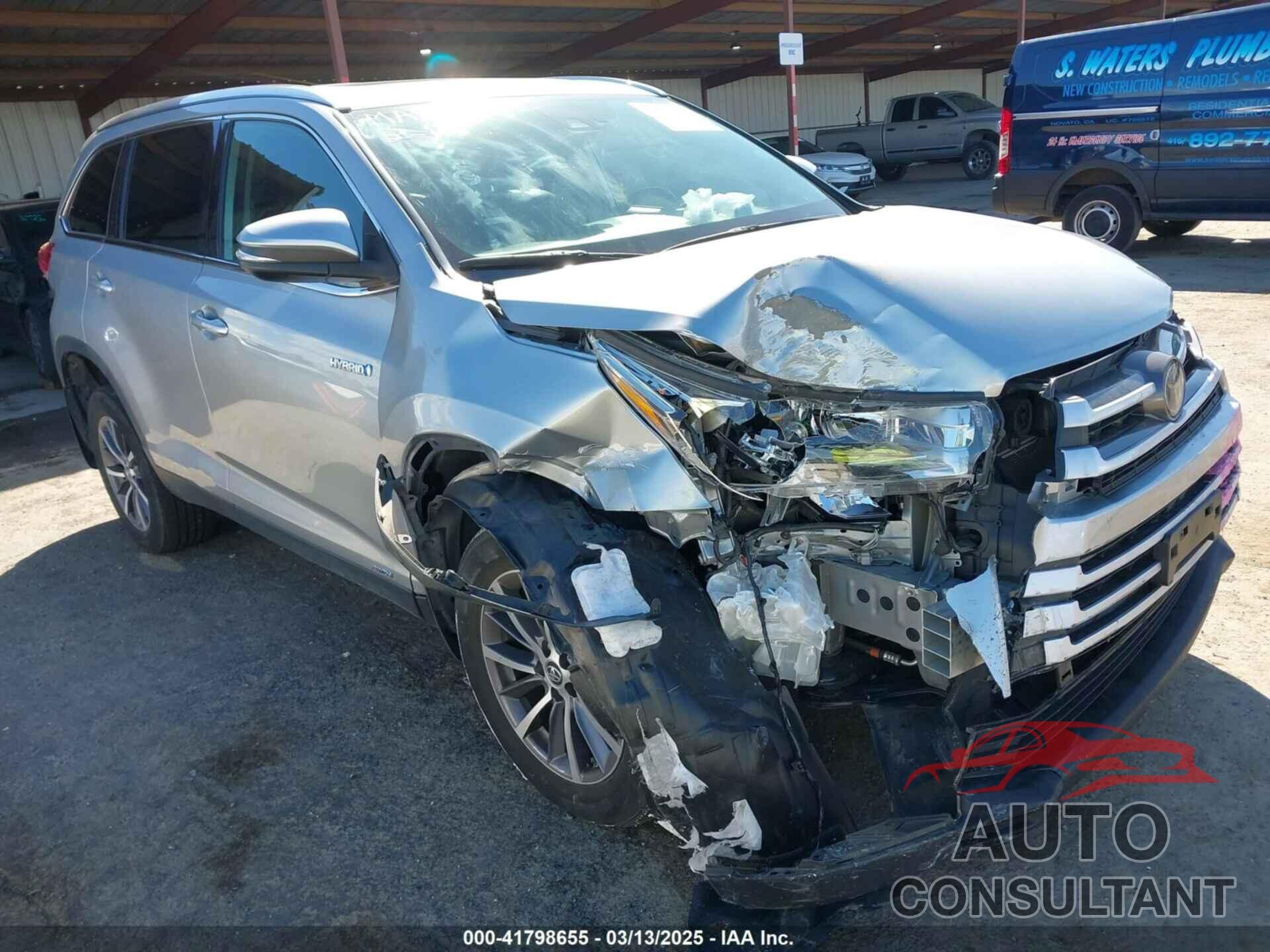 TOYOTA HIGHLANDER HYBRID 2019 - 5TDJGRFH3KS070920