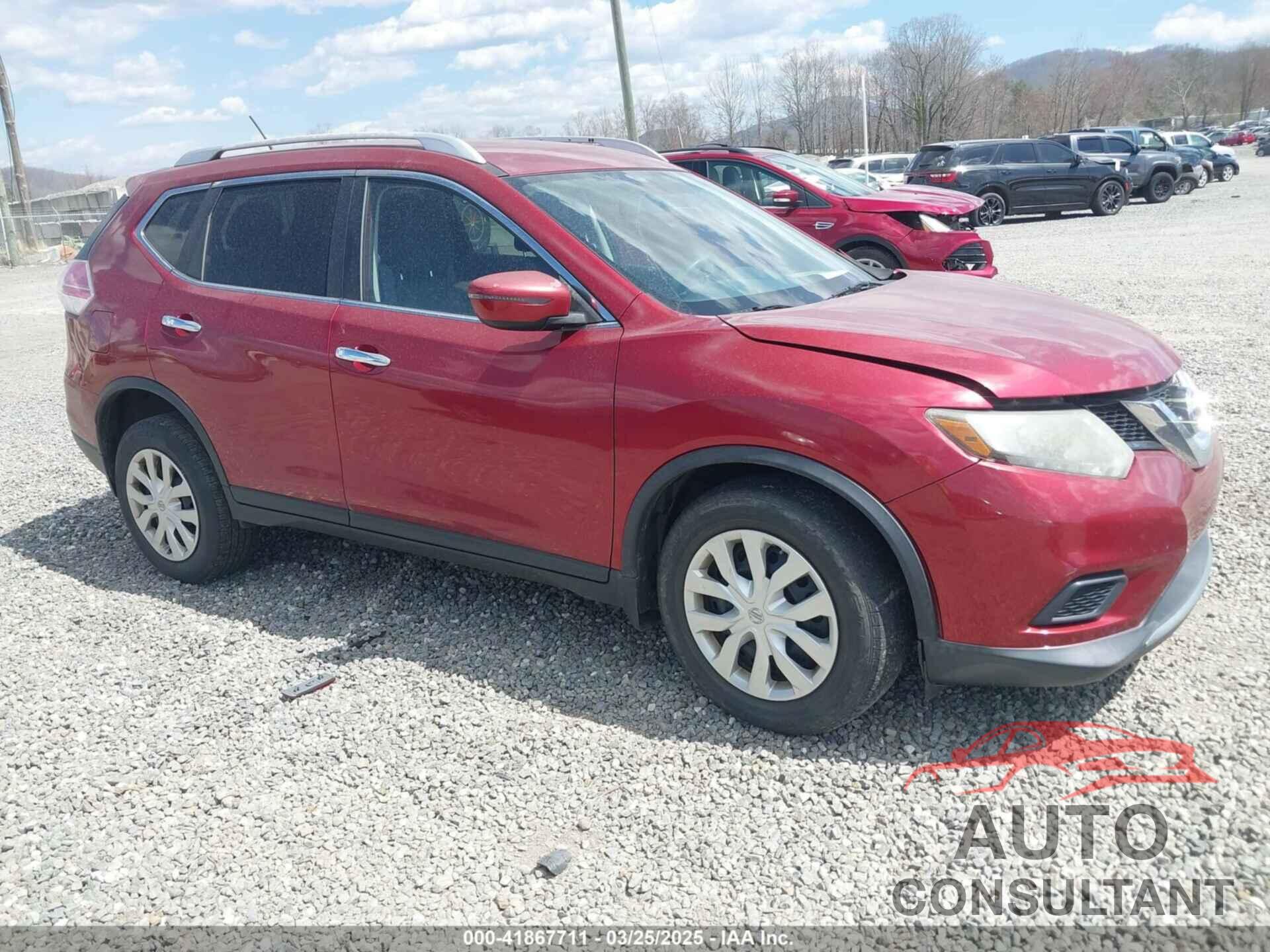 NISSAN ROGUE 2016 - KNMAT2MV8GP602286