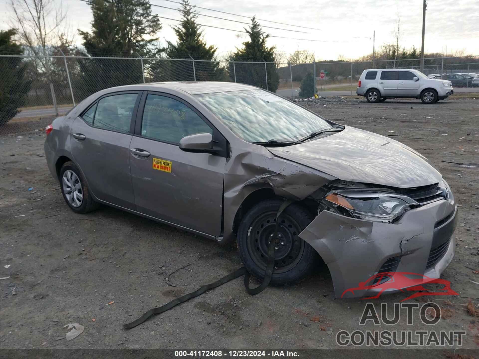TOYOTA COROLLA 2015 - 2T1BURHE6FC387931