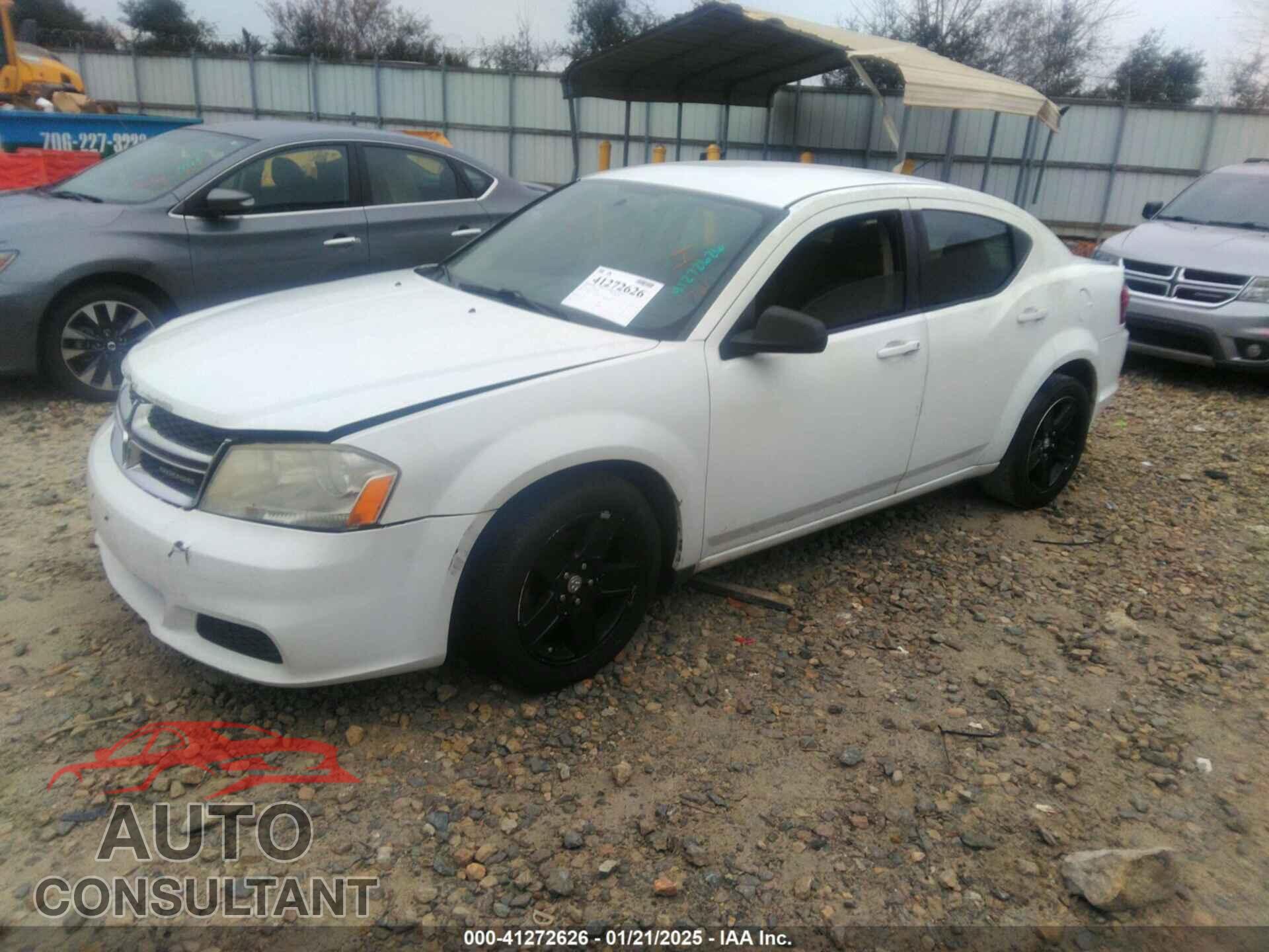 DODGE AVENGER 2012 - 1C3CDZAB4CN177720