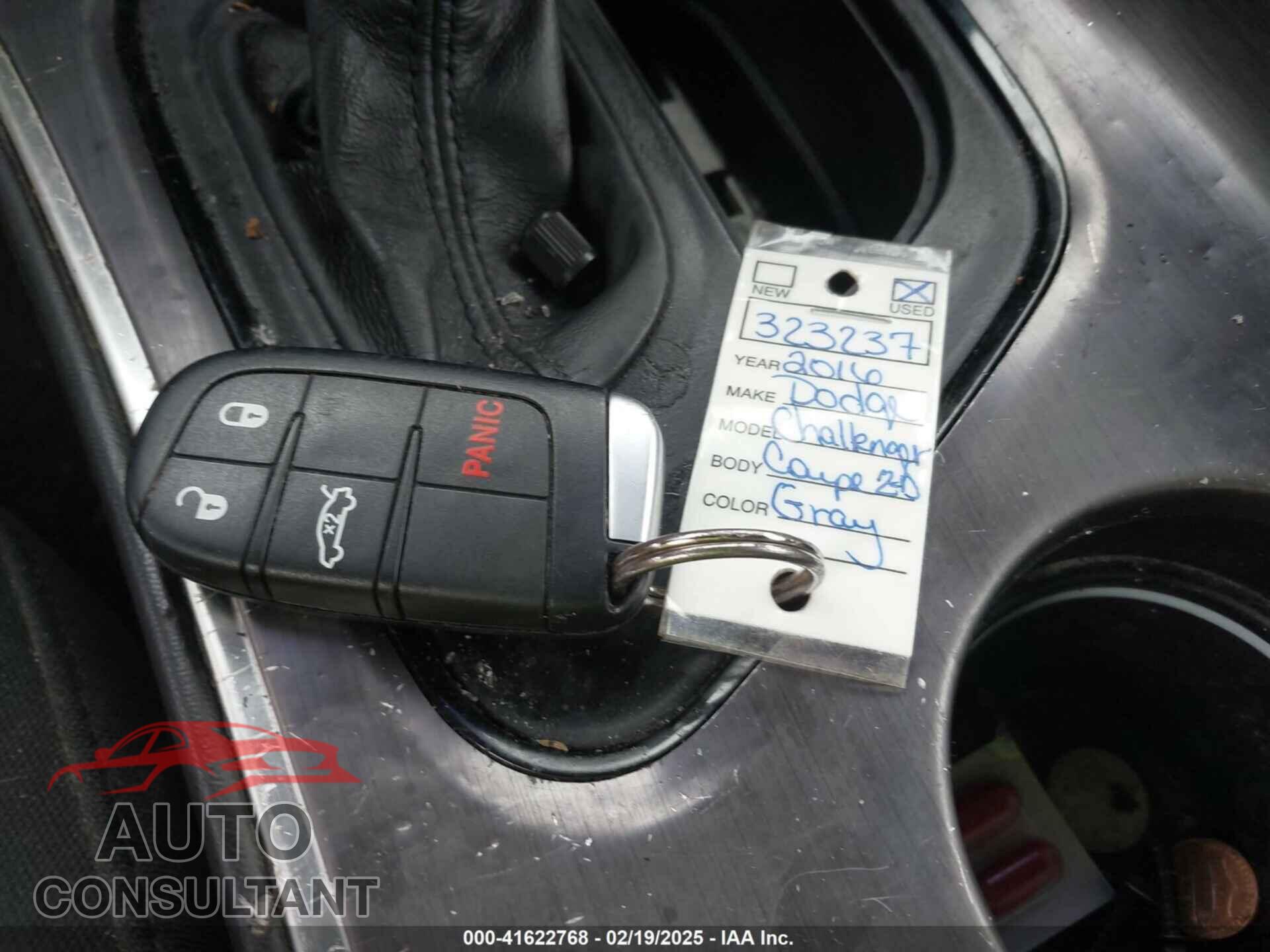 DODGE CHALLENGER 2016 - 2C3CDZAG6GH323237