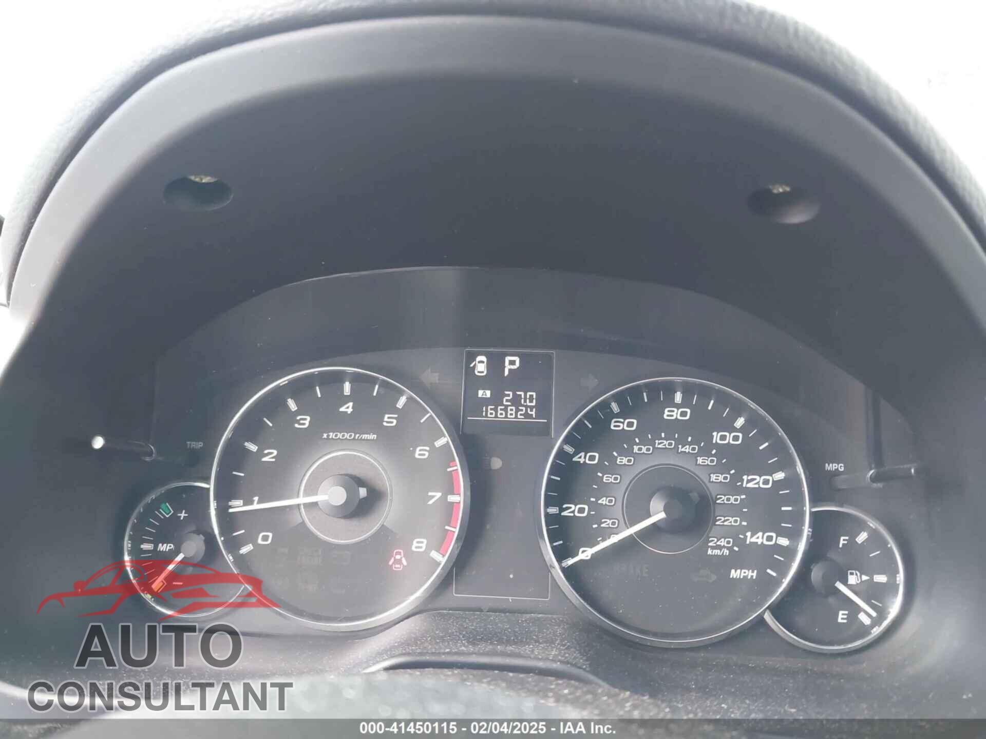 SUBARU OUTBACK 2011 - 4S4BRBGC4B3346592