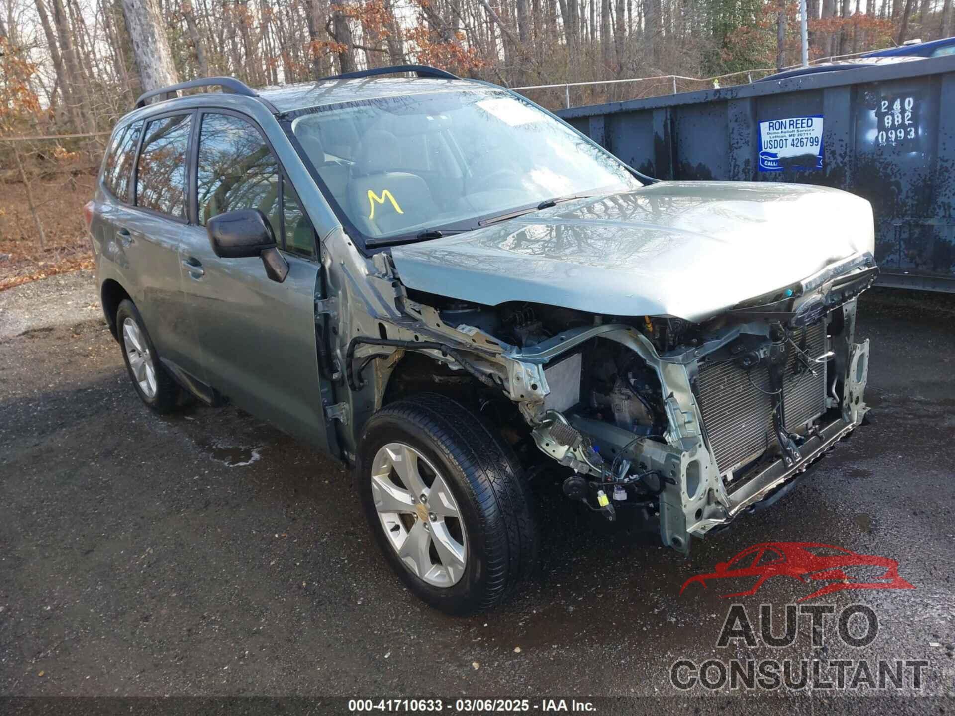 SUBARU FORESTER 2016 - JF2SJABCXGH401782