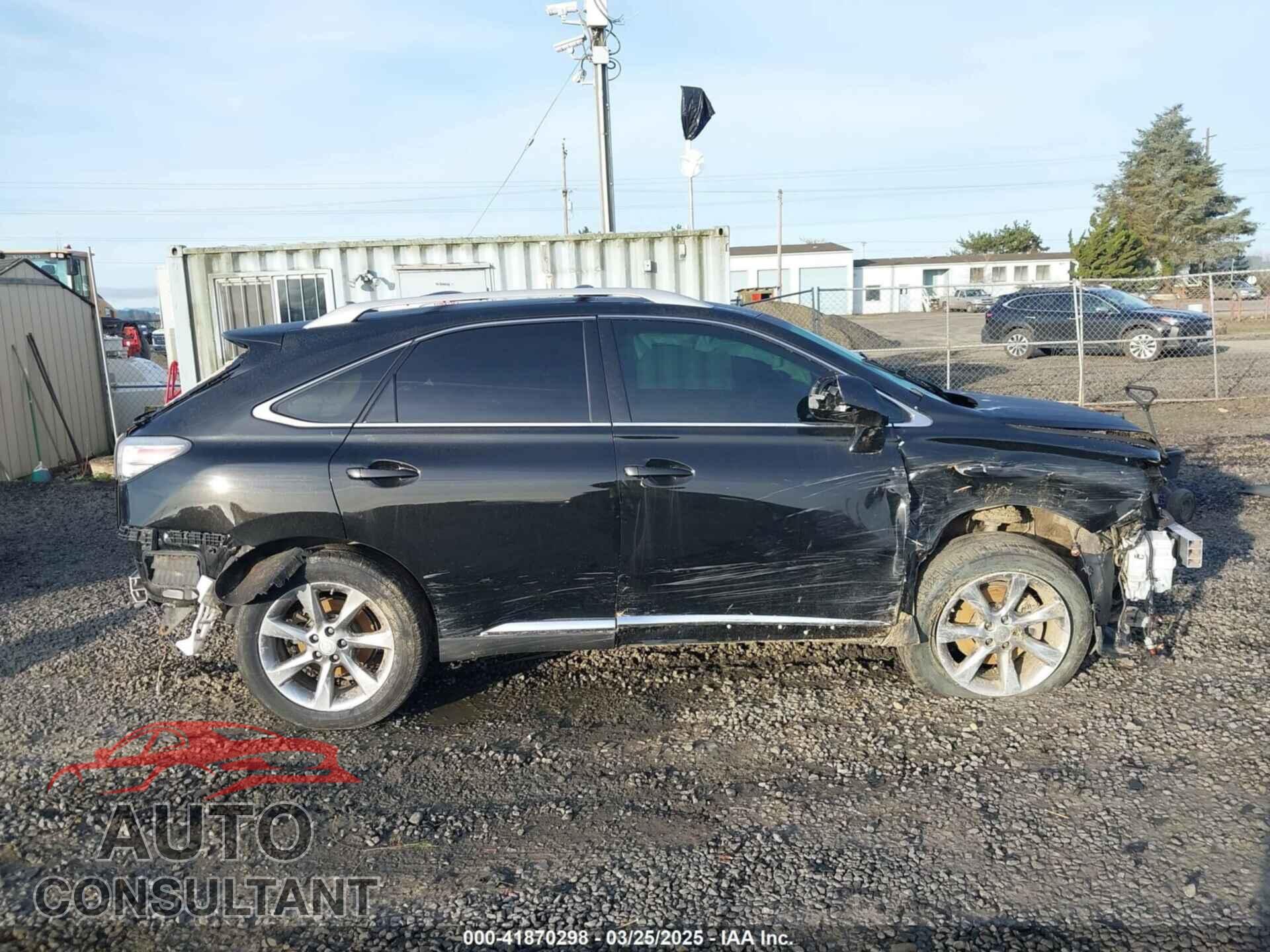 LEXUS RX 350 2012 - 2T2BK1BA9CC127012