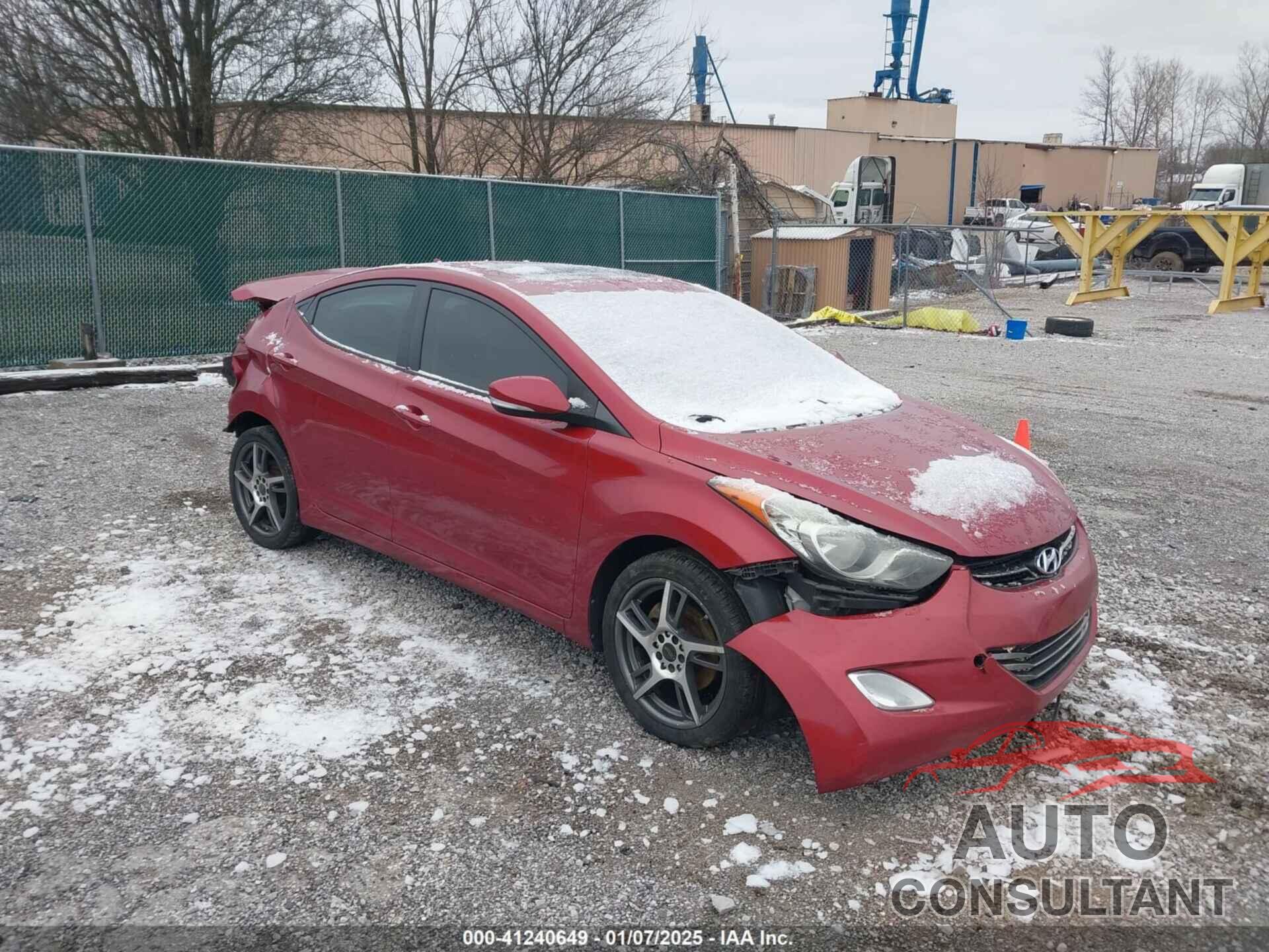 HYUNDAI ELANTRA 2012 - KMHDH4AE7CU434033