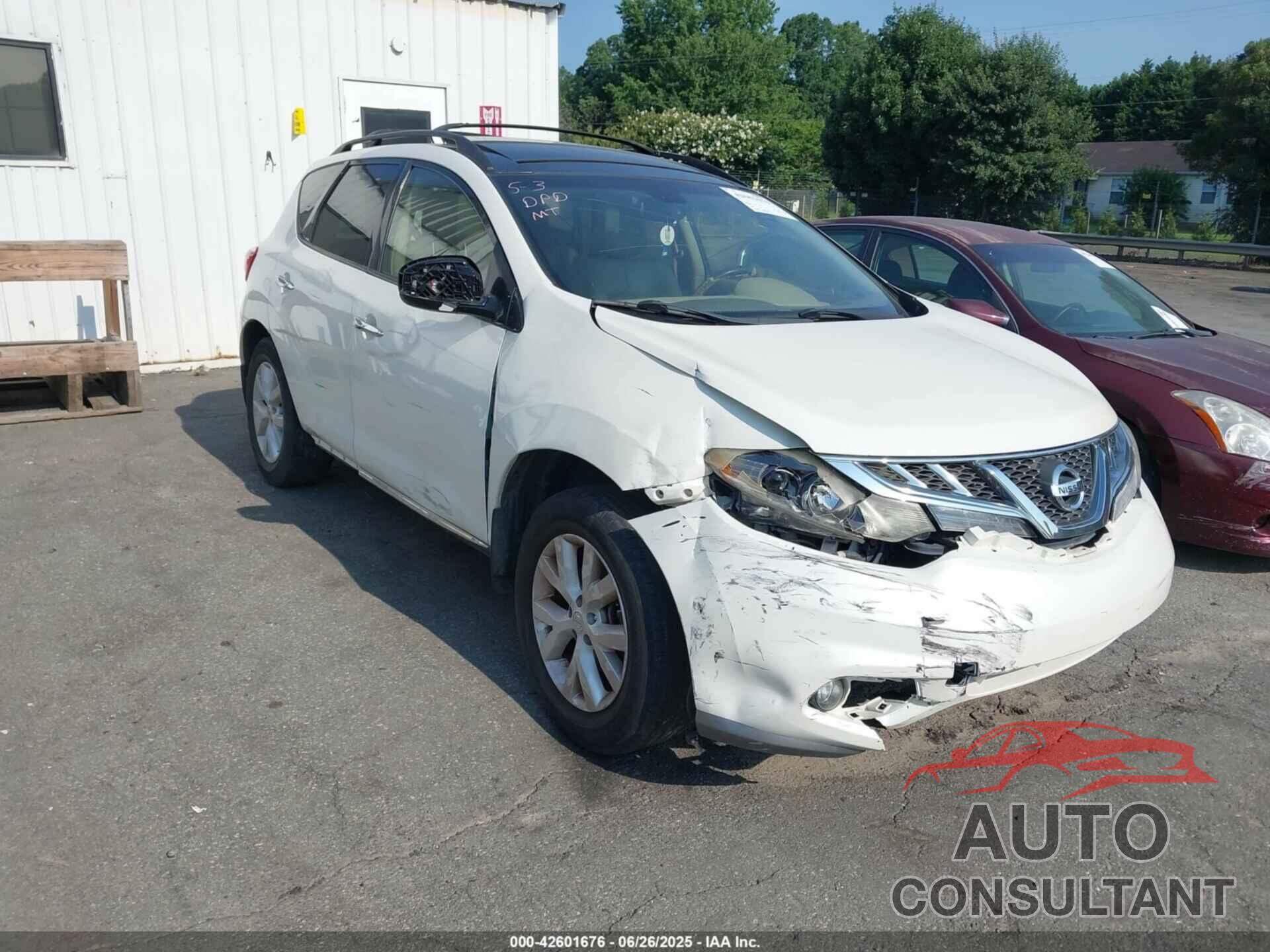 NISSAN MURANO 2012 - JN8AZ1MW5CW235014