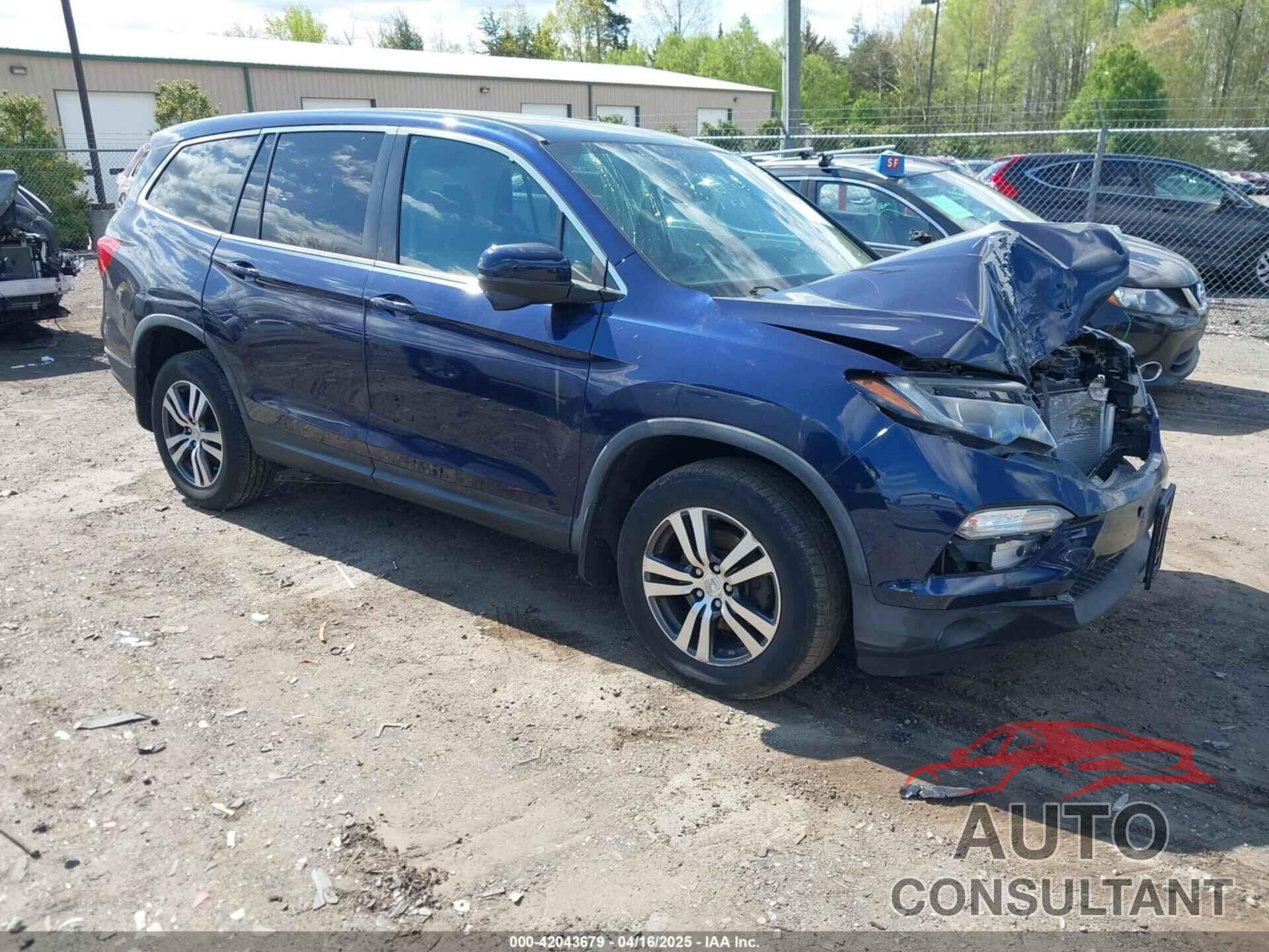 HONDA PILOT 2016 - 5FNYF5H38GB009909