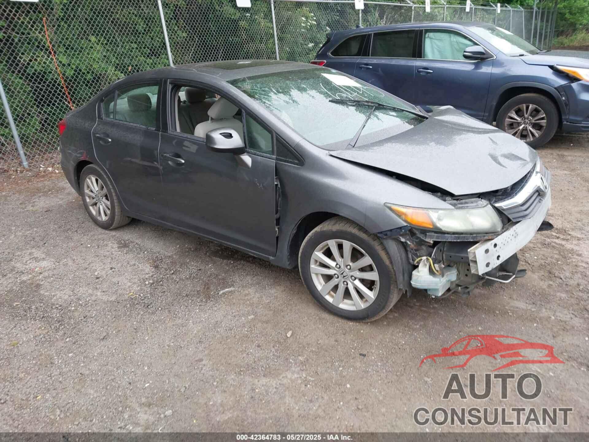 HONDA CIVIC 2012 - 19XFB2F86CE036445