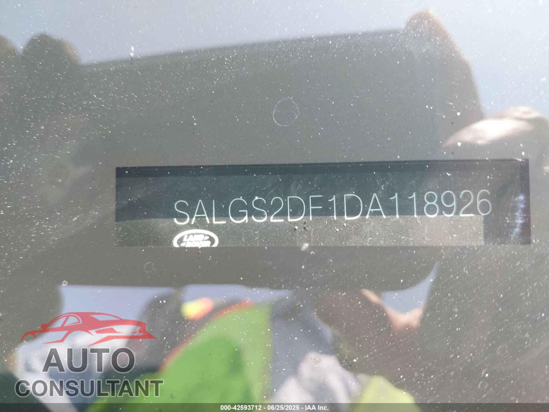 LAND ROVER RANGE ROVER 2013 - SALGS2DF1DA118926