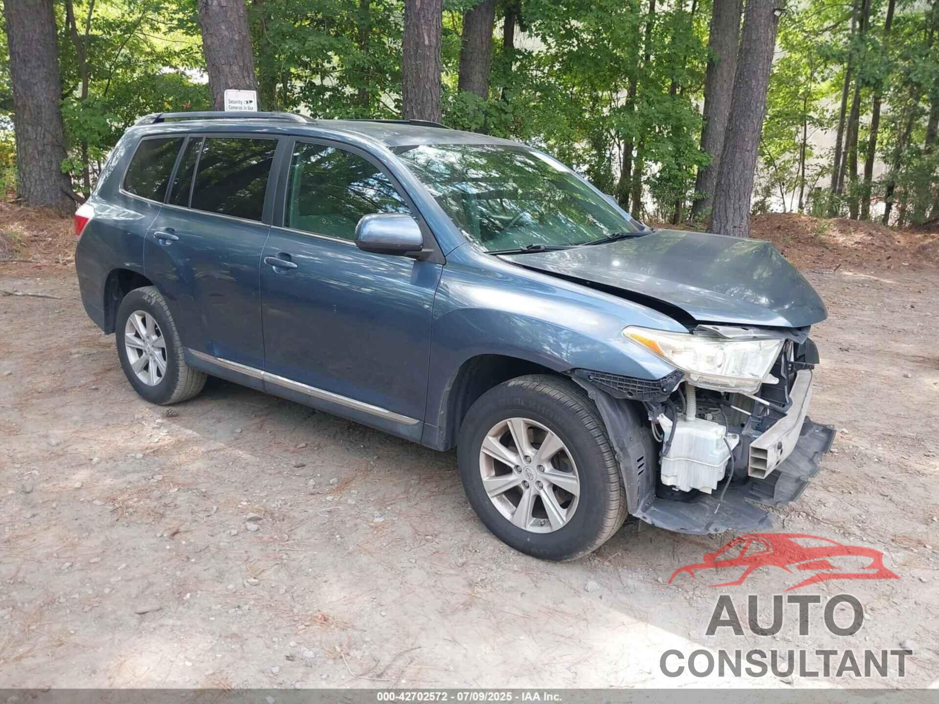 TOYOTA HIGHLANDER 2012 - 5TDZK3EH5CS084058