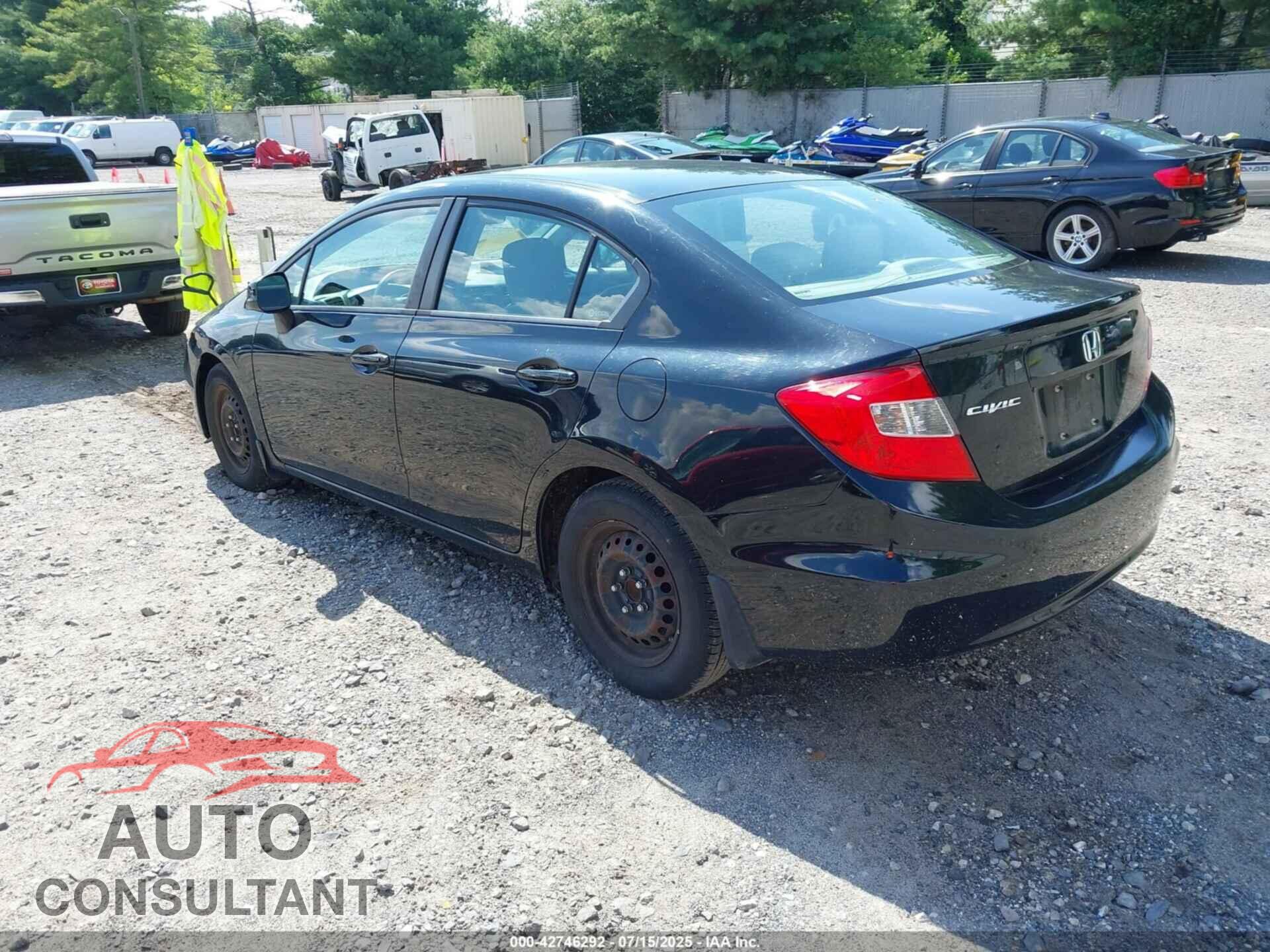 HONDA CIVIC 2012 - 19XFB2F53CE351404