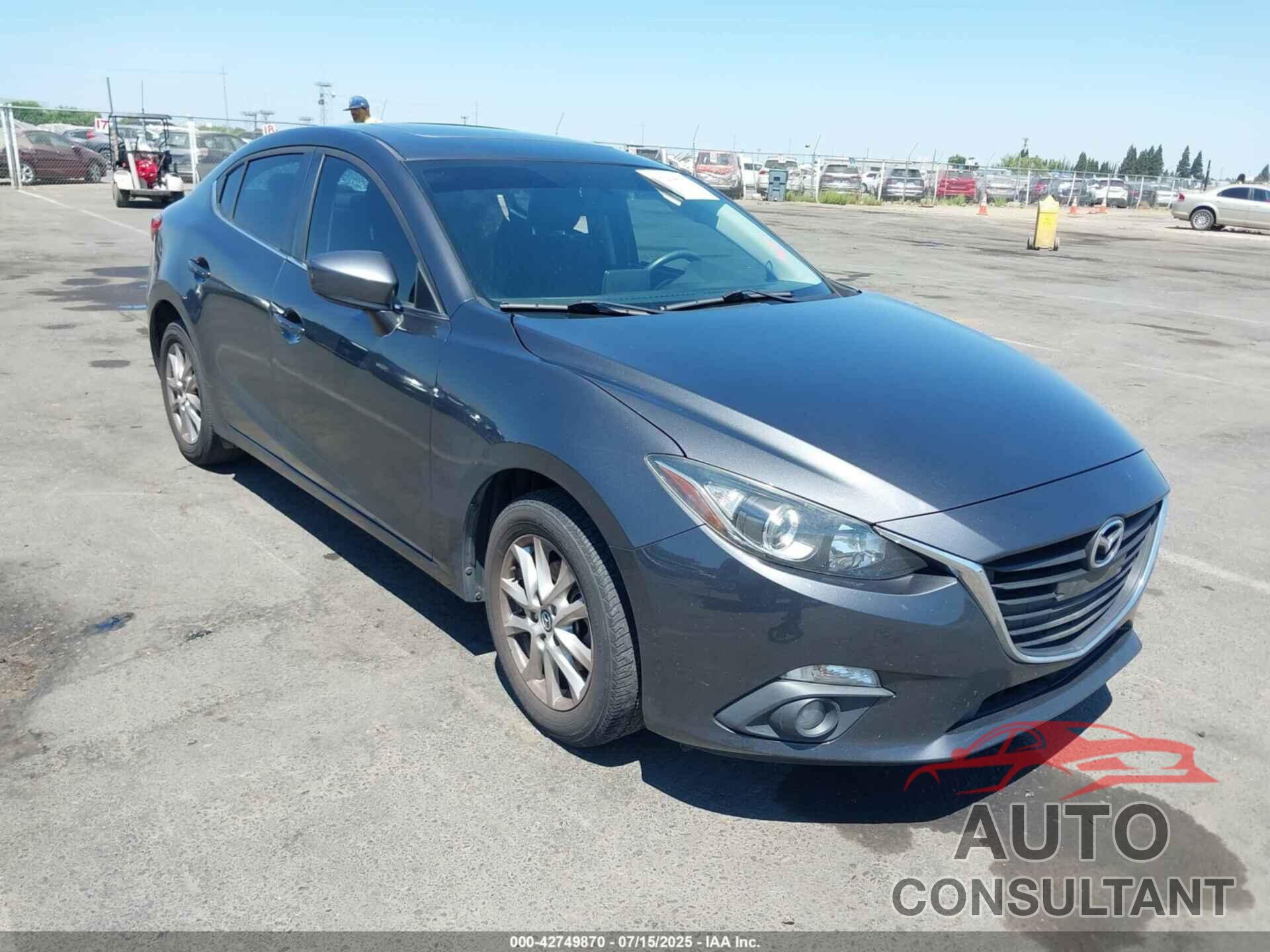 MAZDA MAZDA3 2015 - JM1BM1W70F1242314