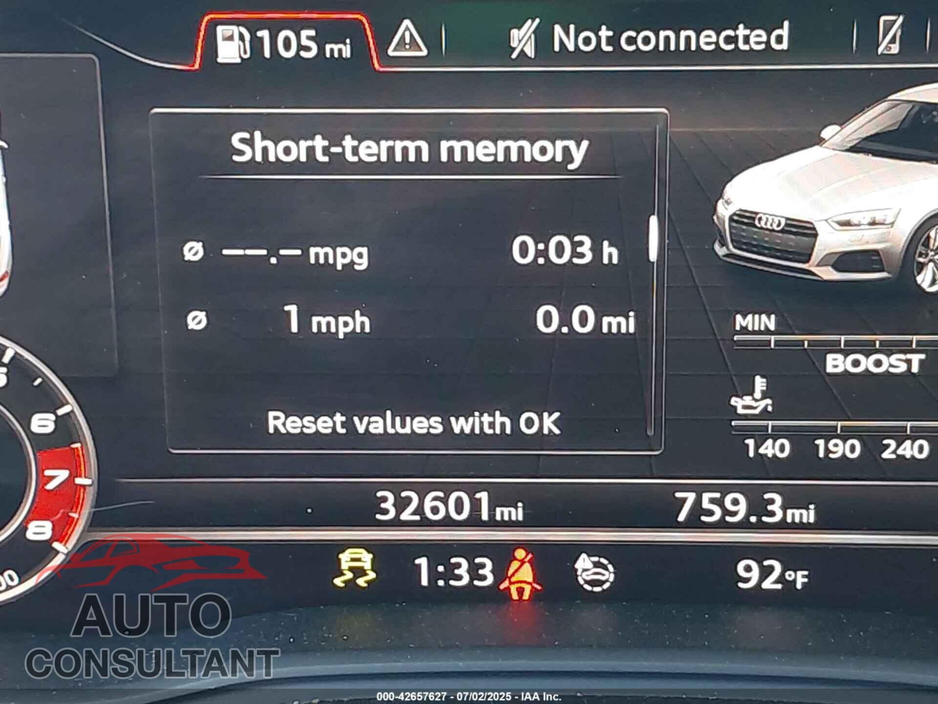 AUDI S5 2018 - WAUC4CF5XJA048975