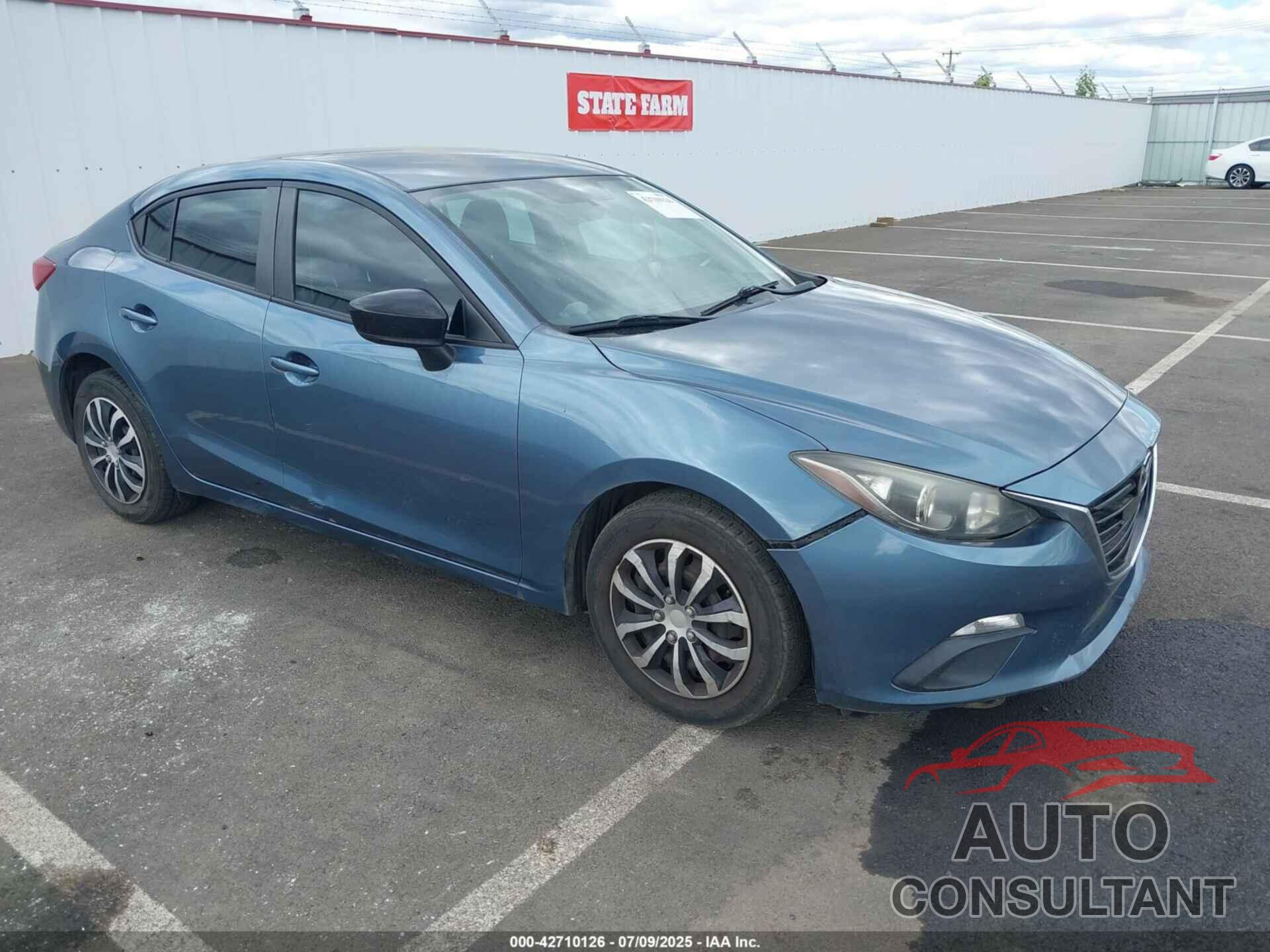 MAZDA MAZDA3 2014 - JM1BM1T76E1136842